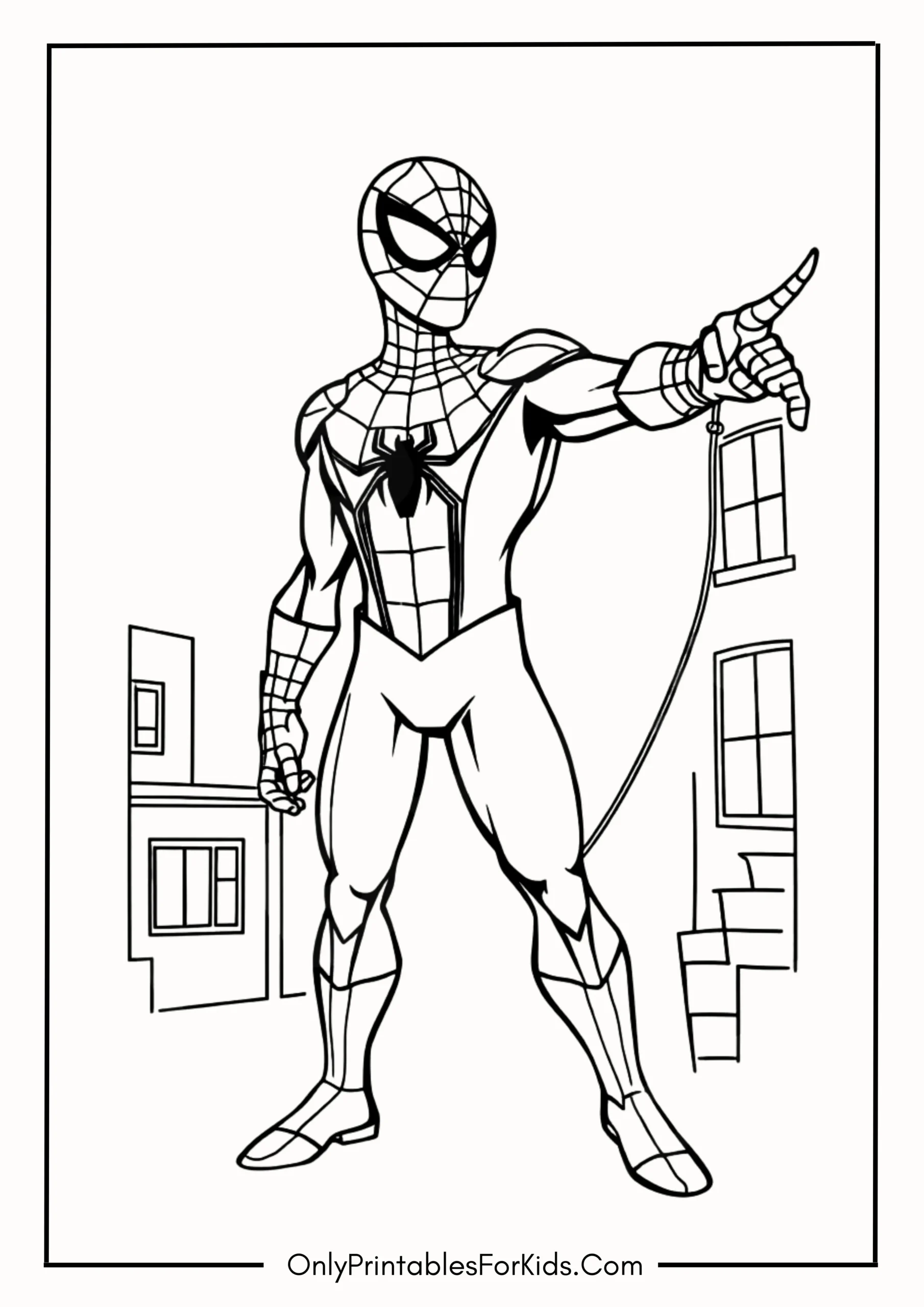 Spider-Man No Way Home Coloring Page