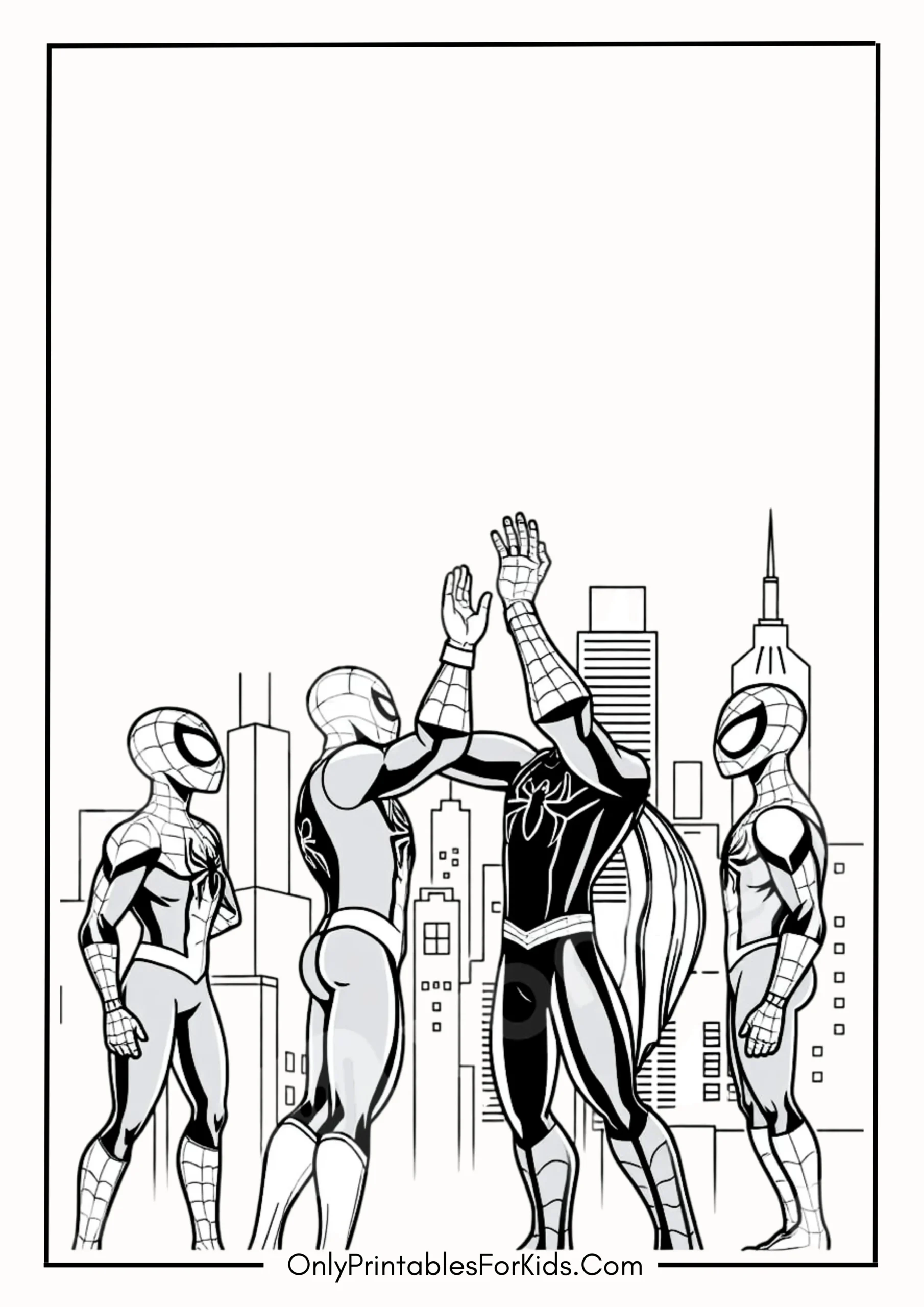 Spidey and His Amazing Friends Coloring Page