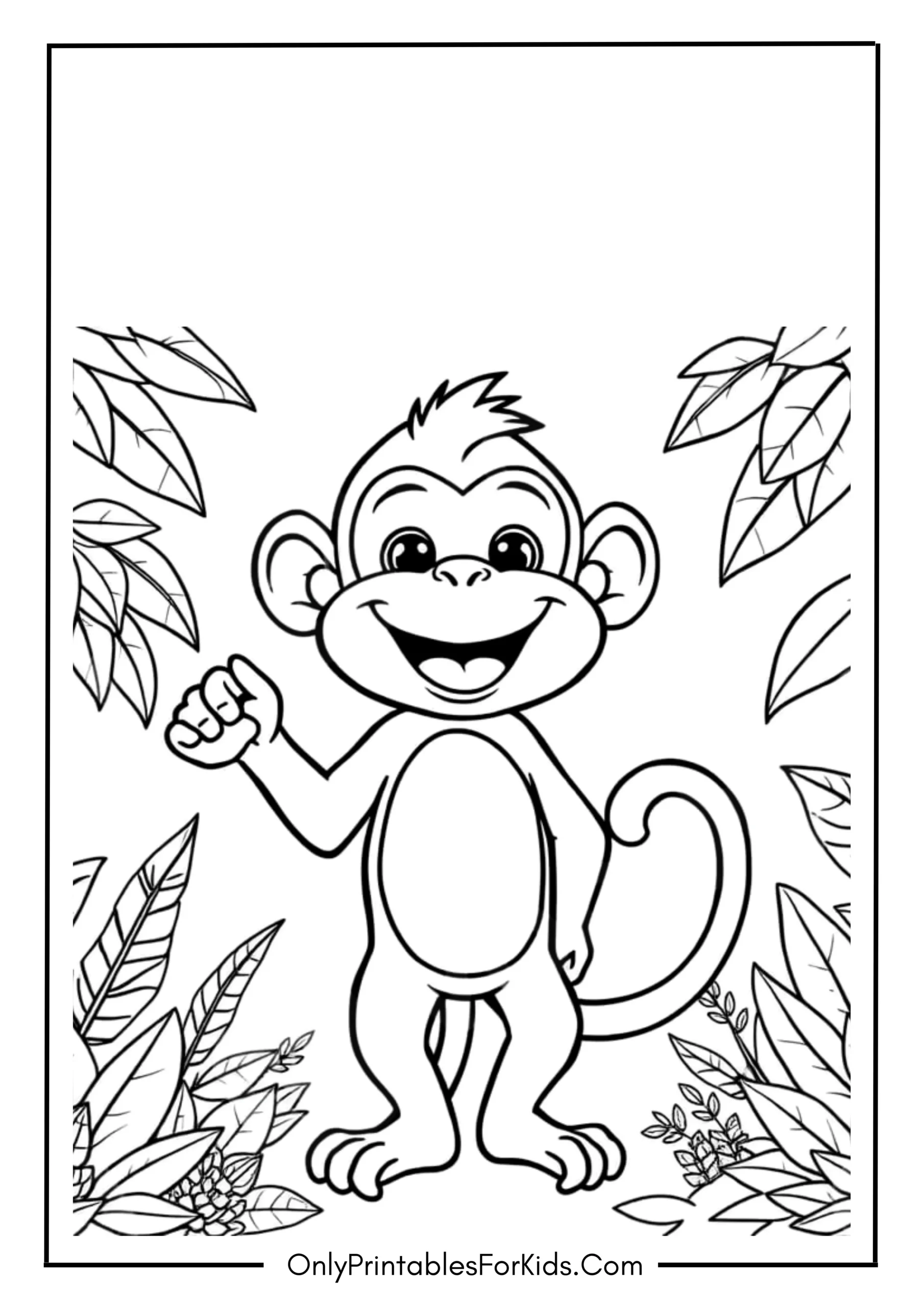 Standing Cute Monkey