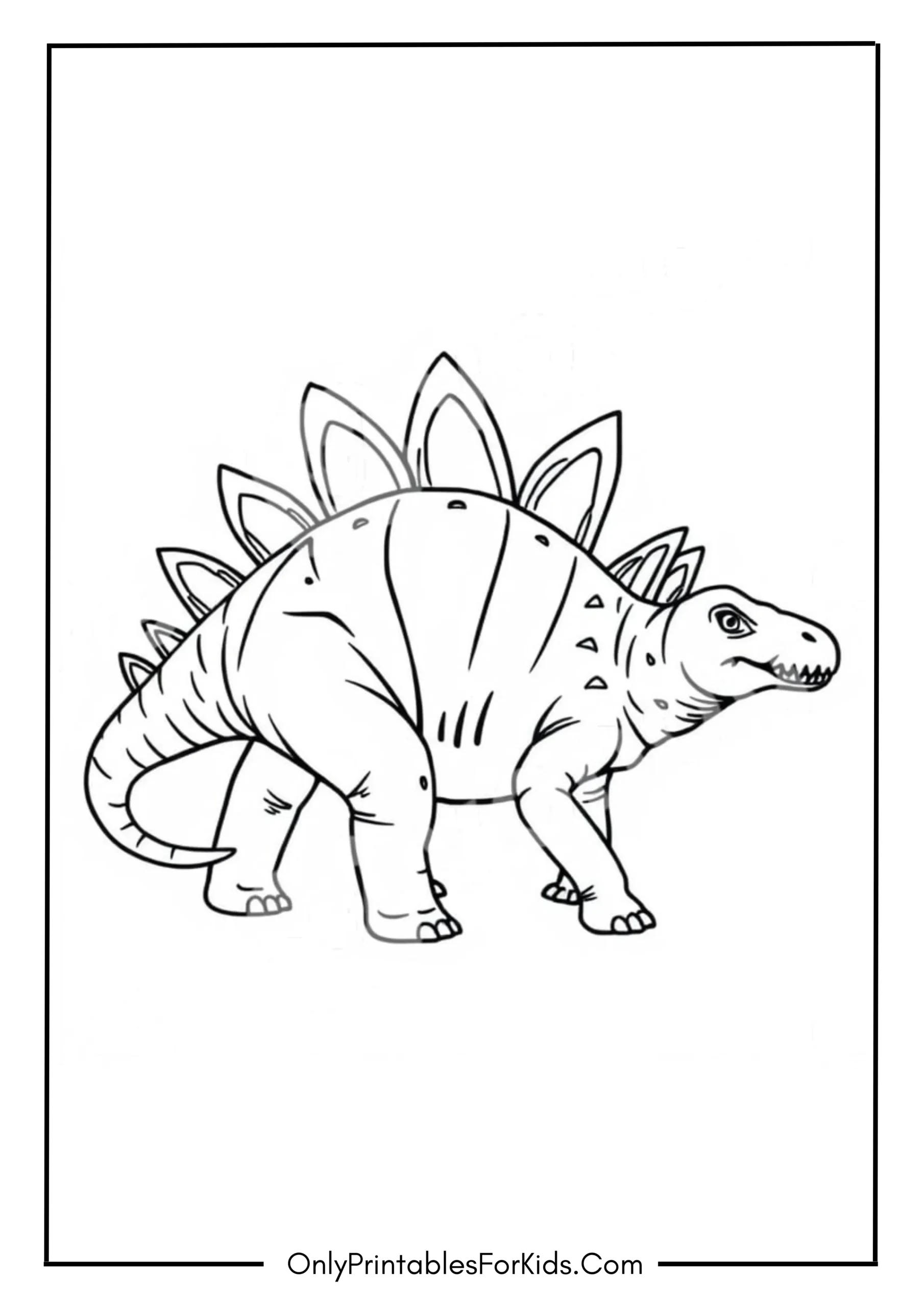 Stegosaurus Dinosaur Coloring Page