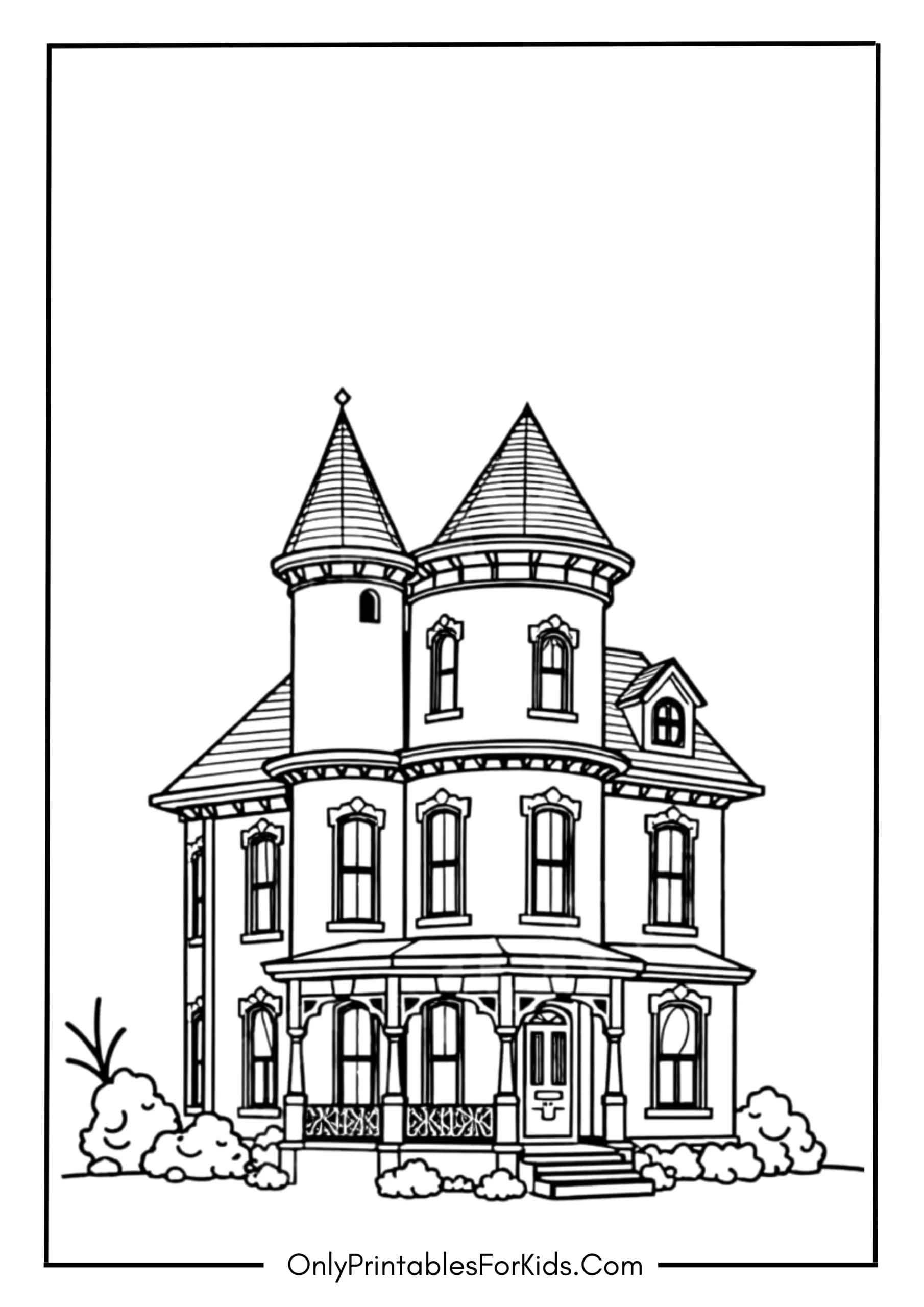 Towered Victorian House scaled