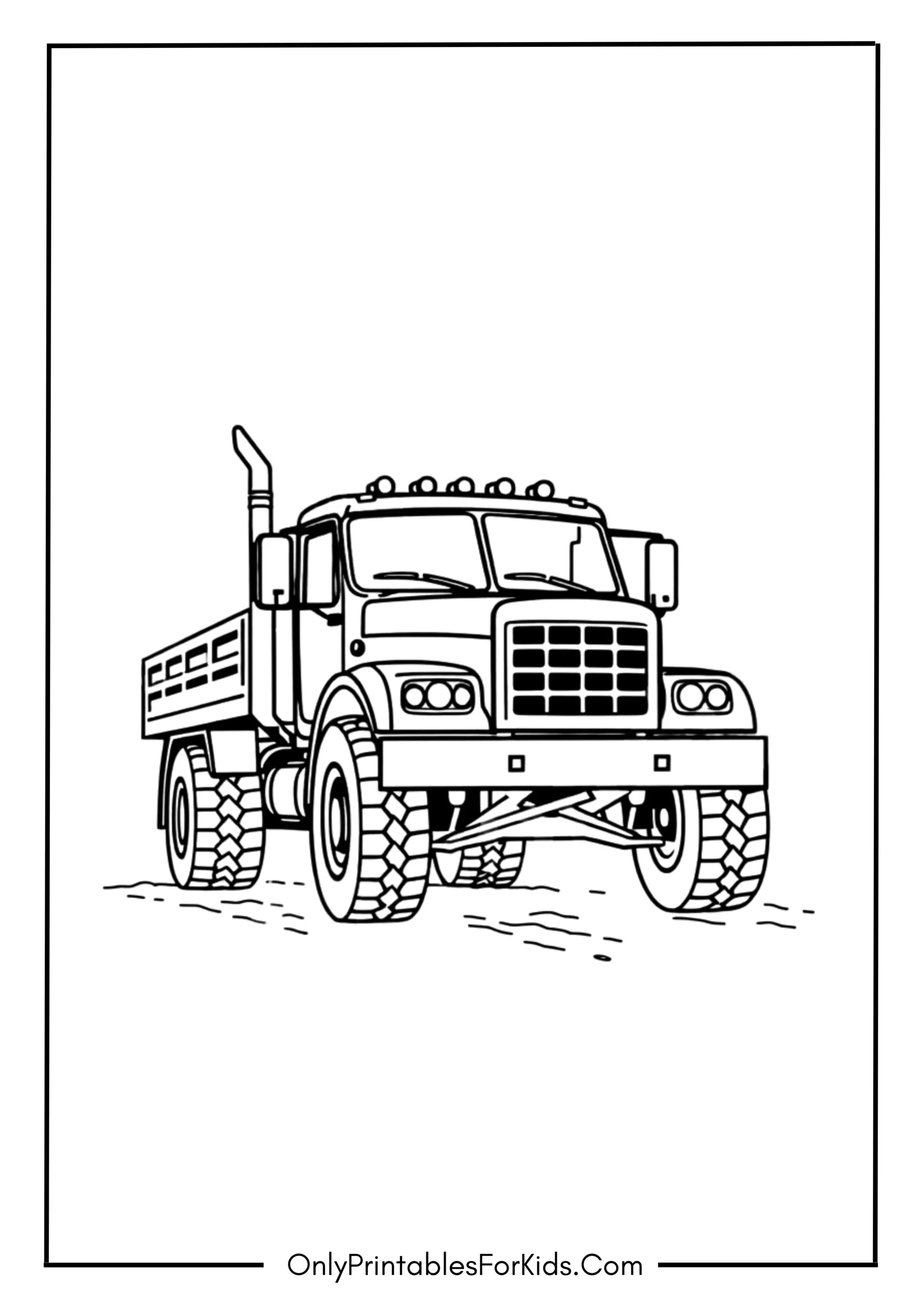 Truck Car Coloring Page