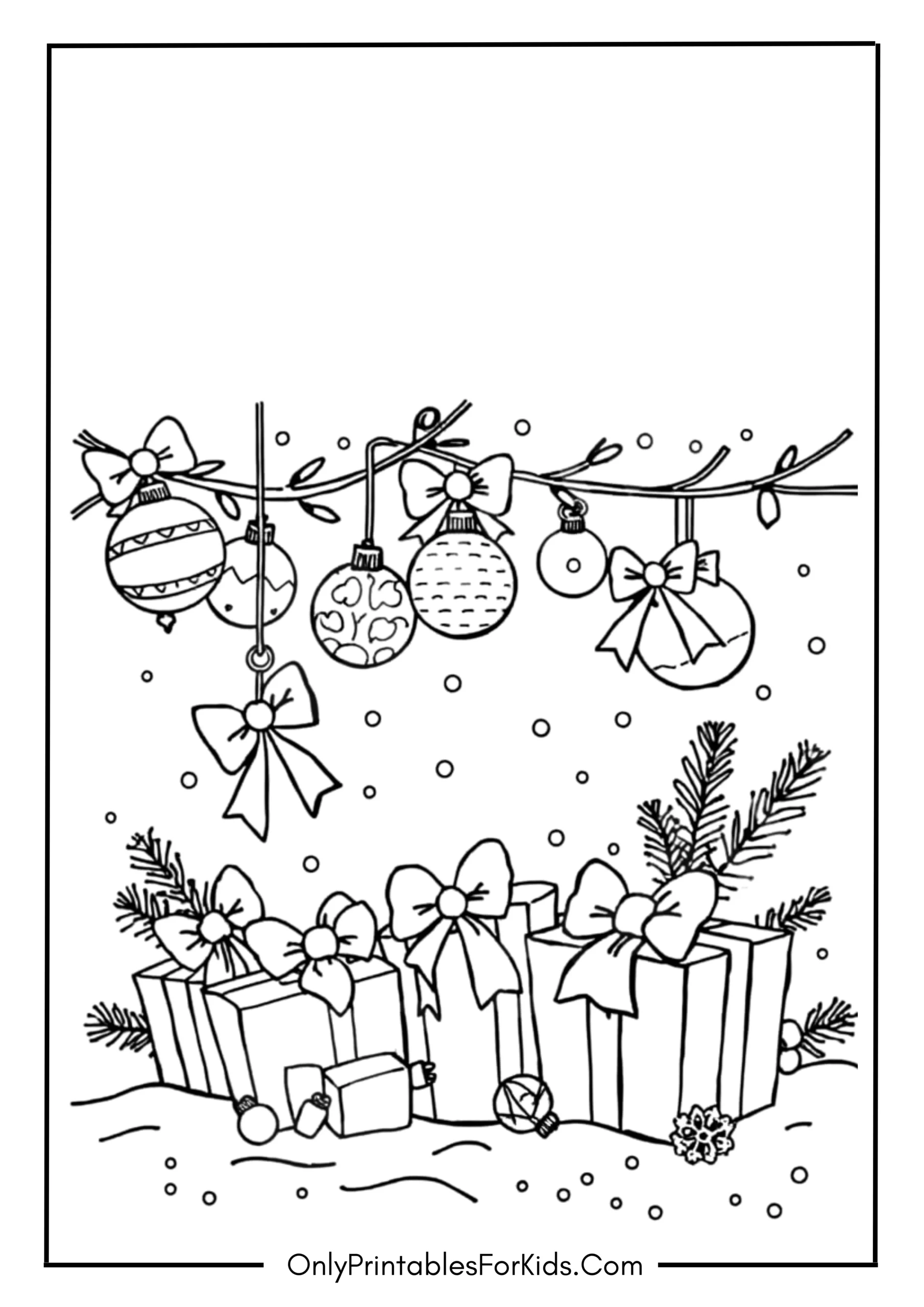 Winter Holiday Coloring Pages