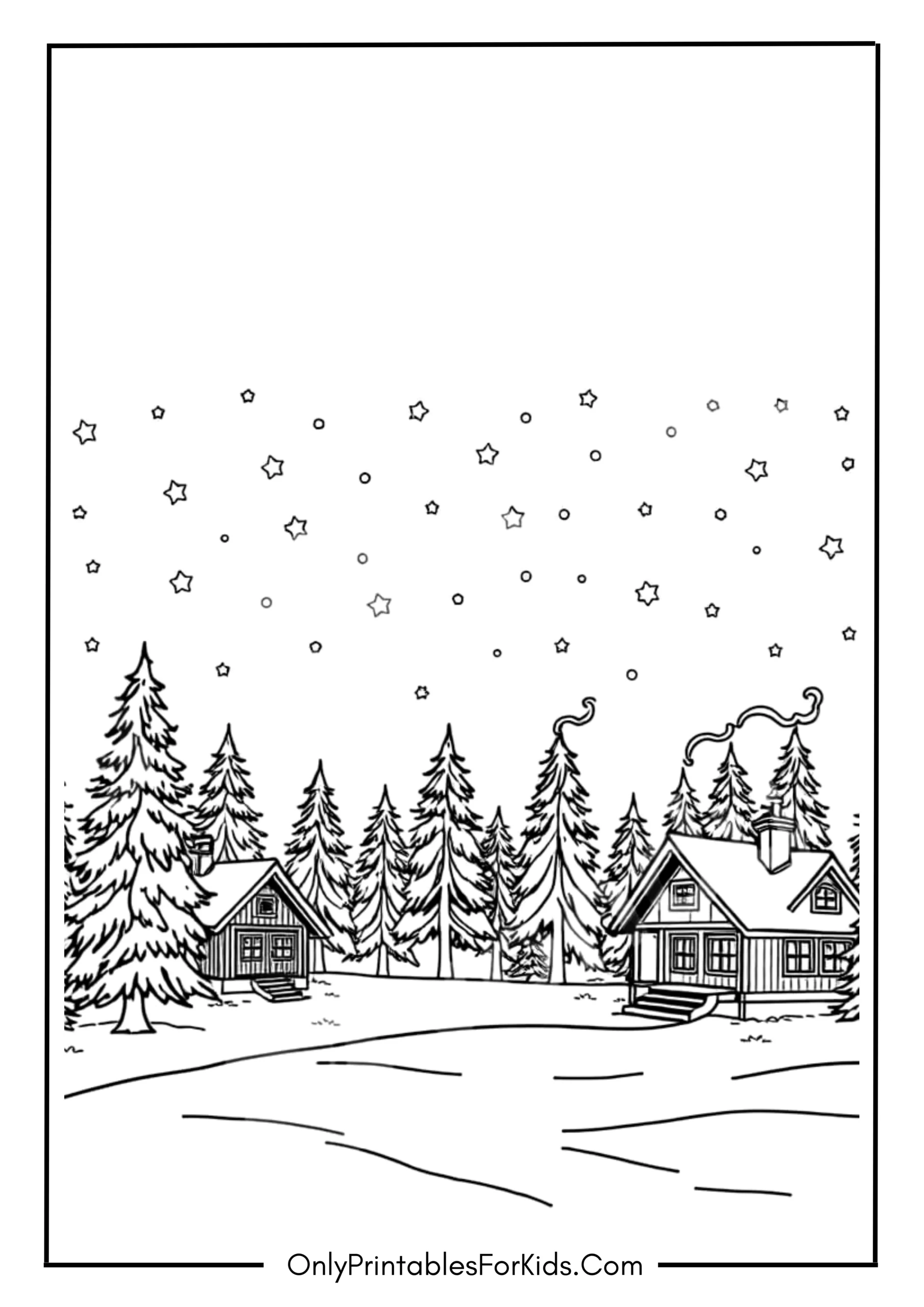 Winter Wonderland Coloring Pages