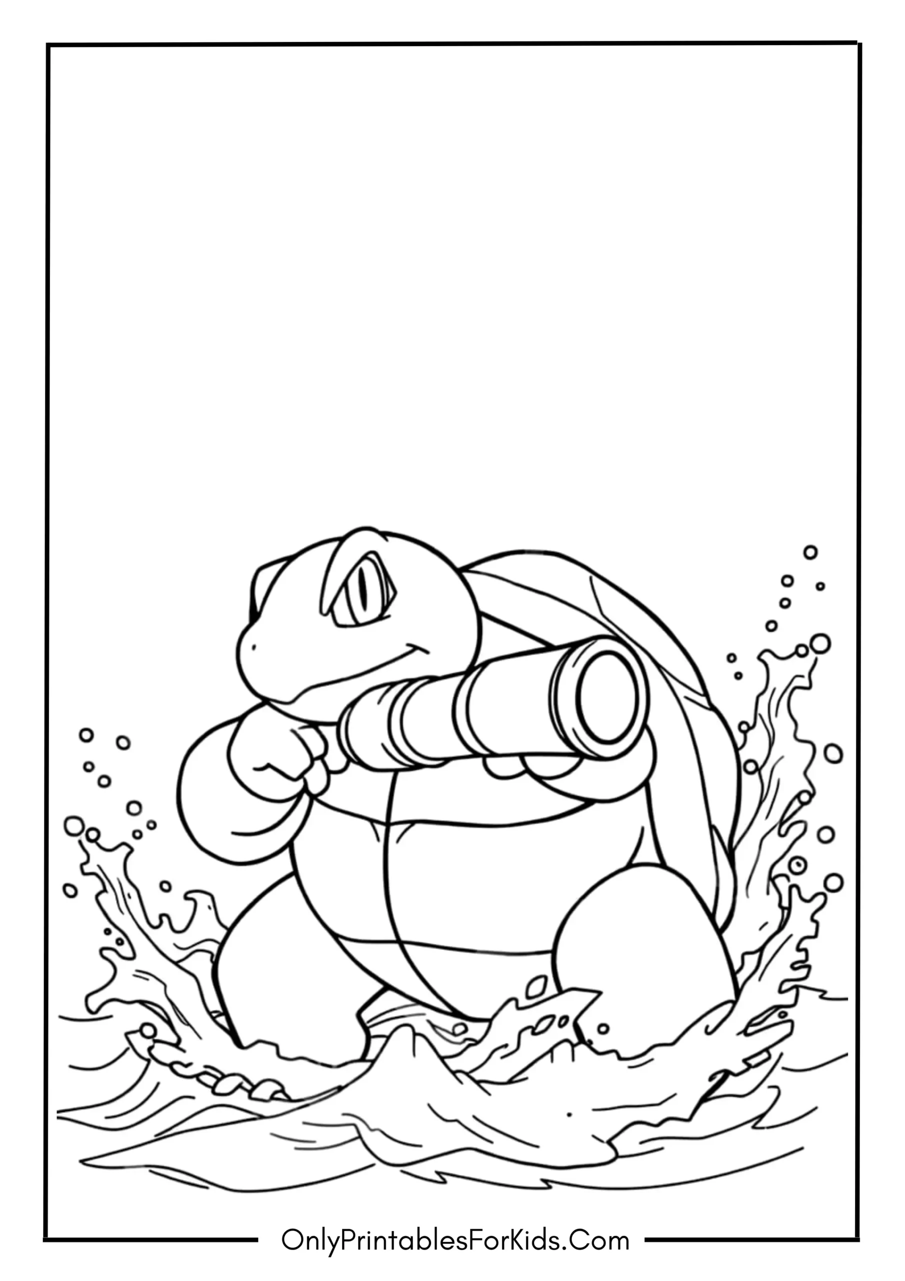 Blastoise Pokémon Coloring Page