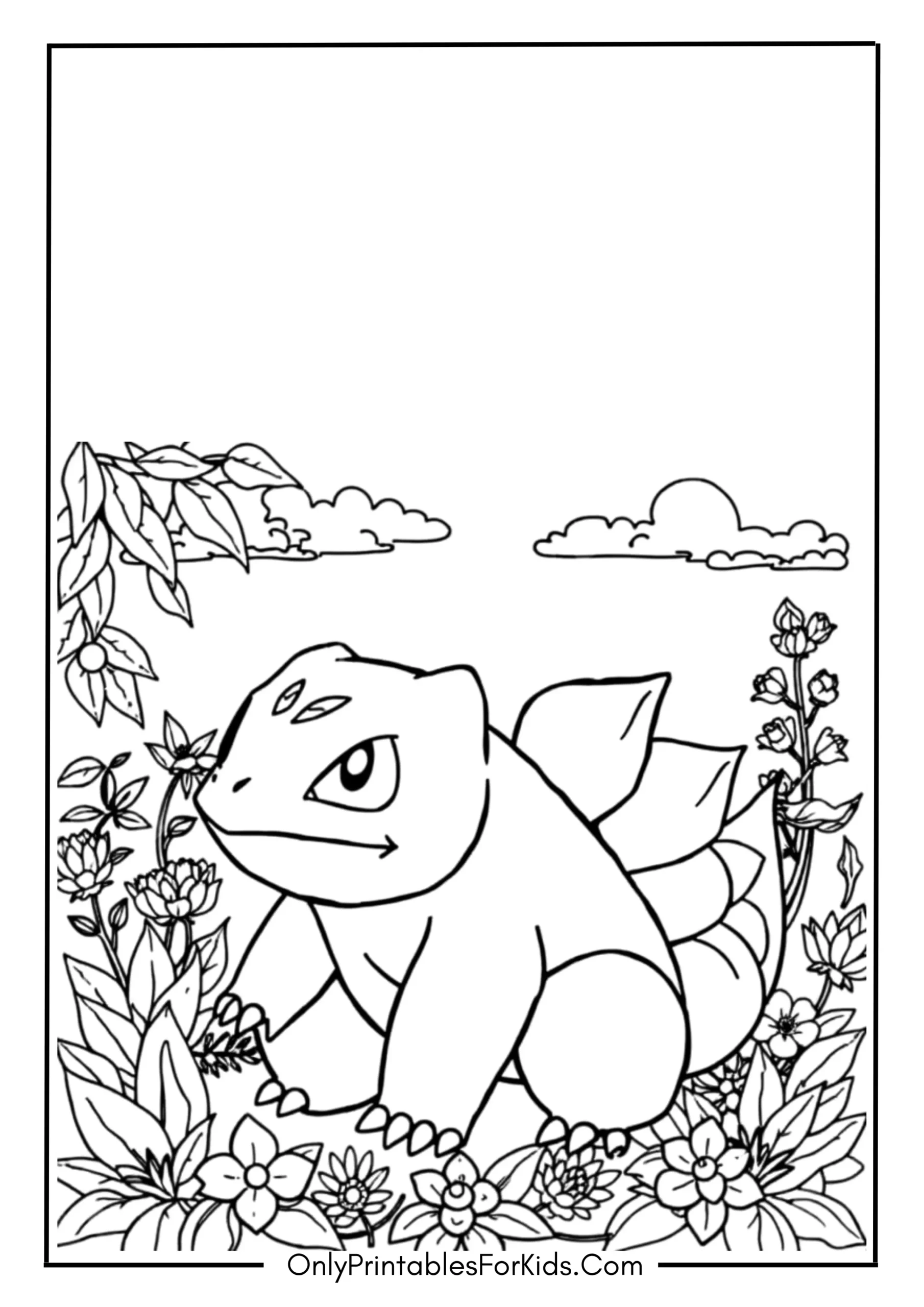 Bulbasaur Pokémon Coloring Page