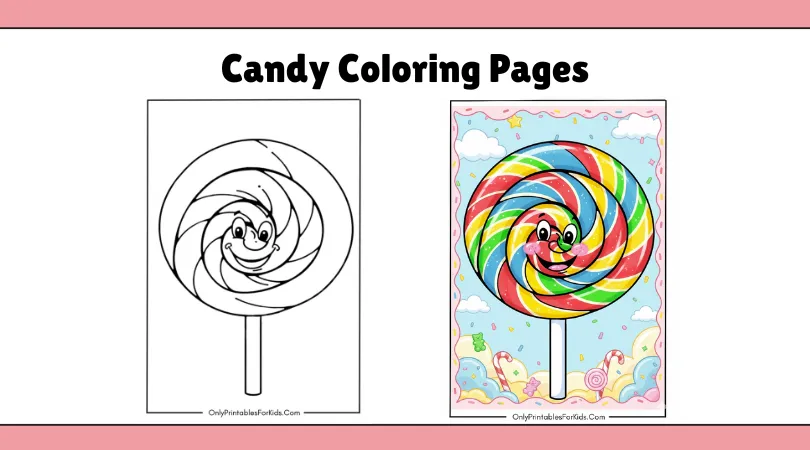 Candy Coloring Pages