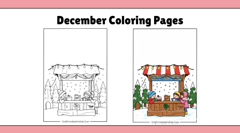 December Coloring Pages