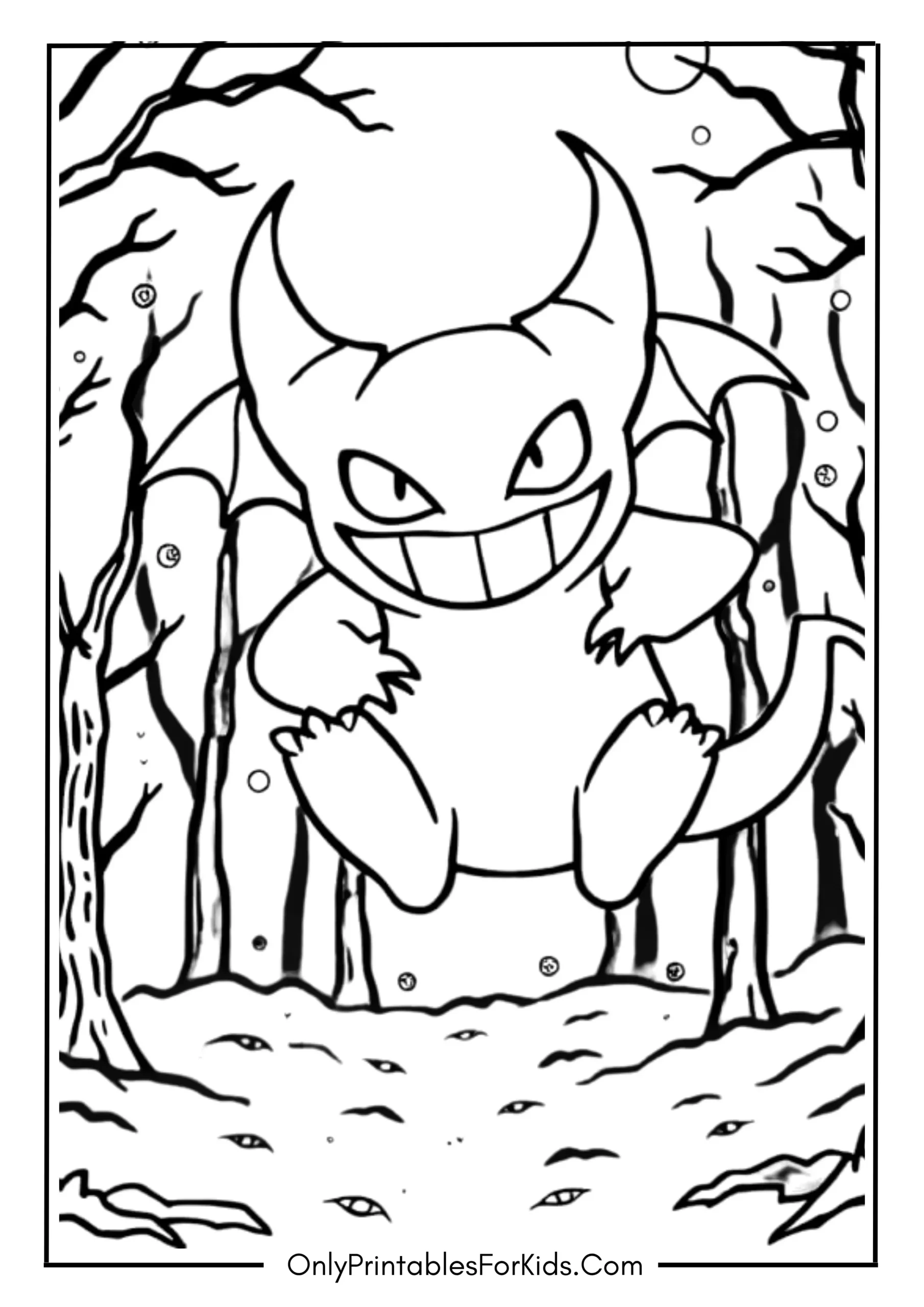 Gengar Haunting the Spooky Forest