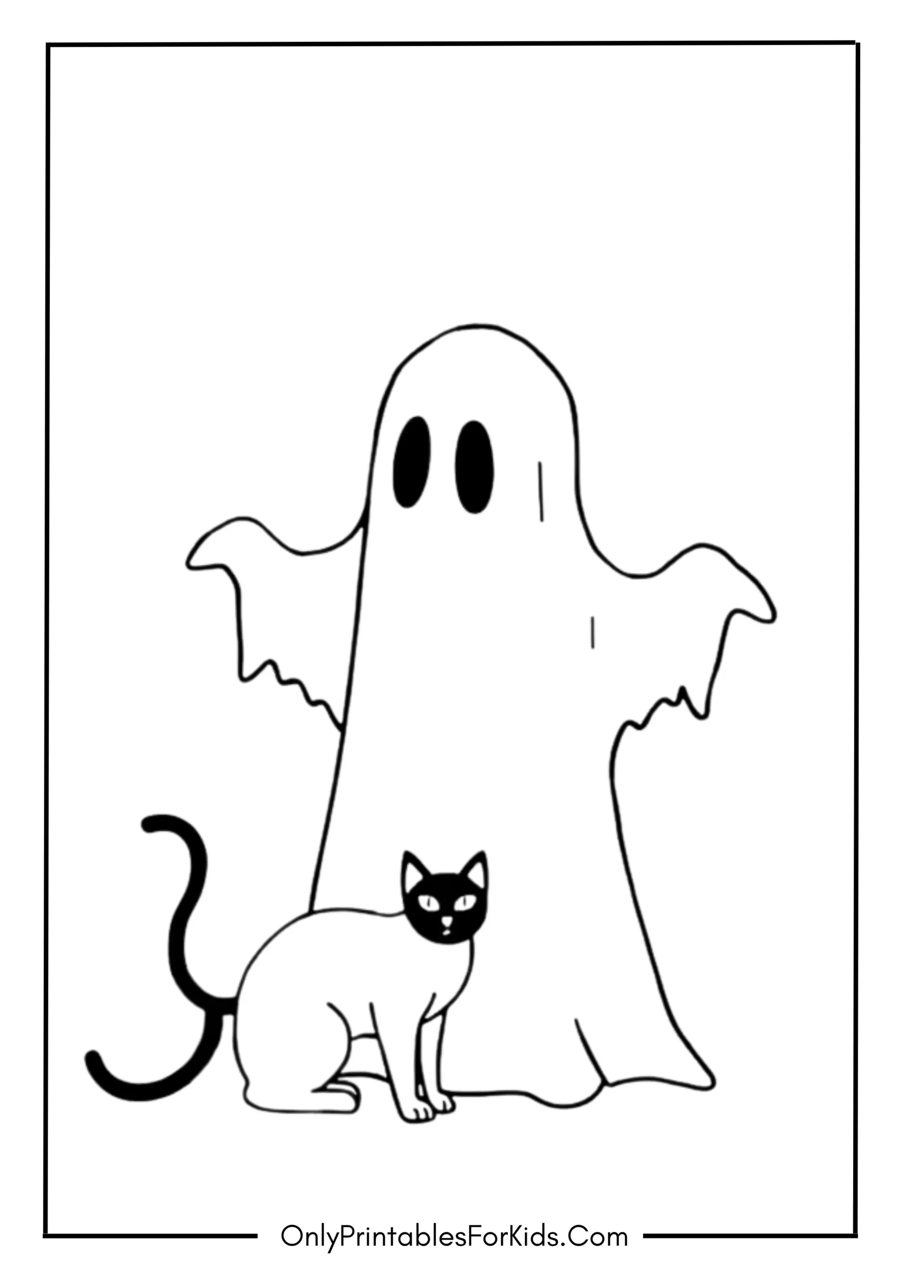 Ghost with Black Cat