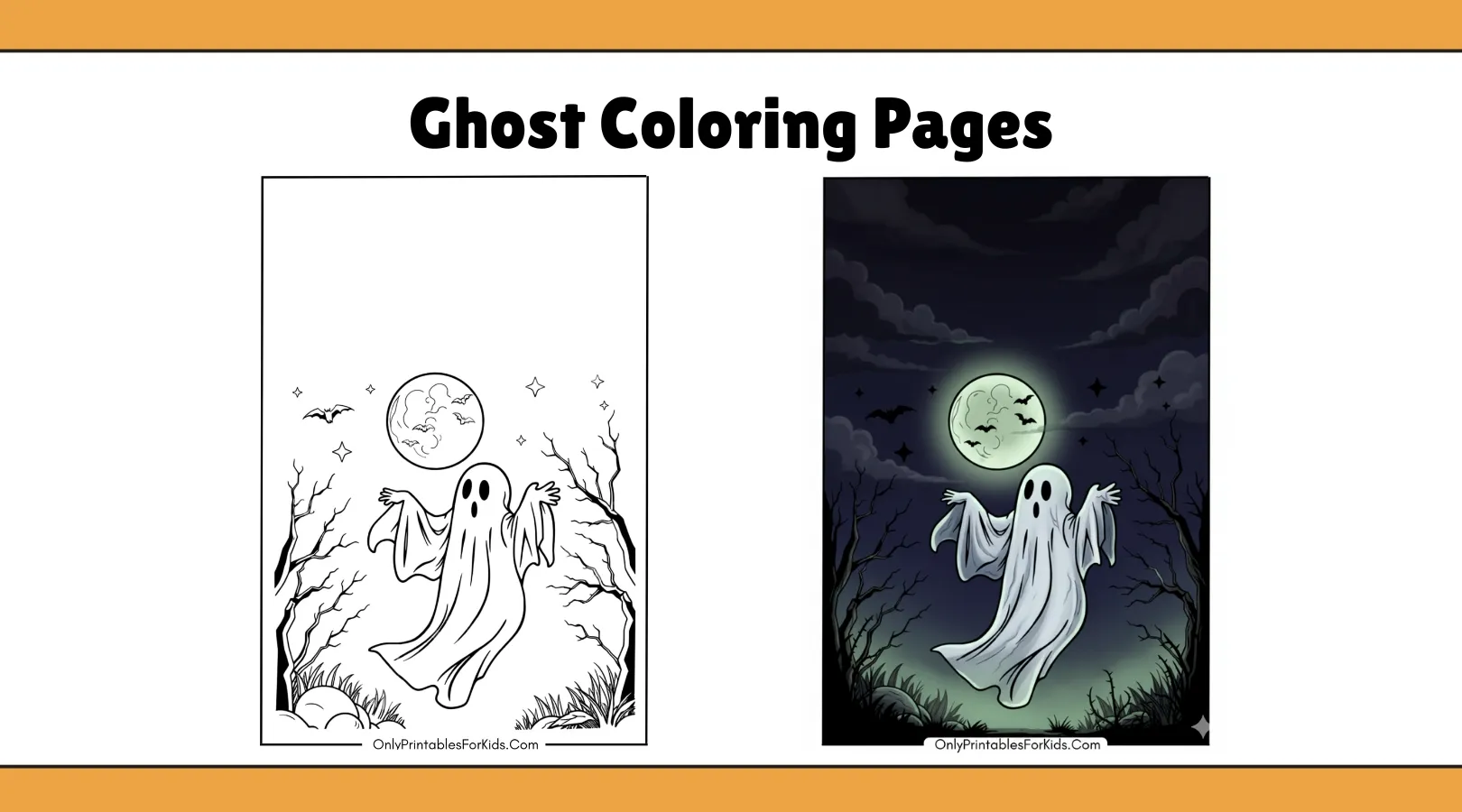 Ghost Coloring Pages