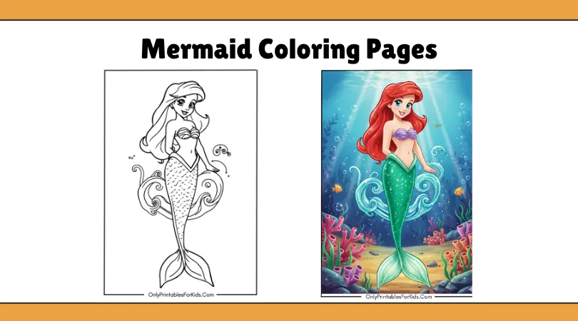 Mermaid Coloring Pages
