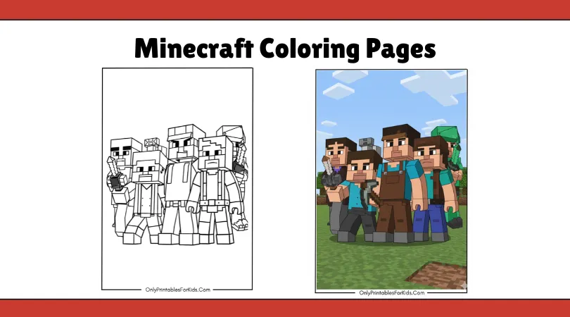 Minecraft Coloring Pages