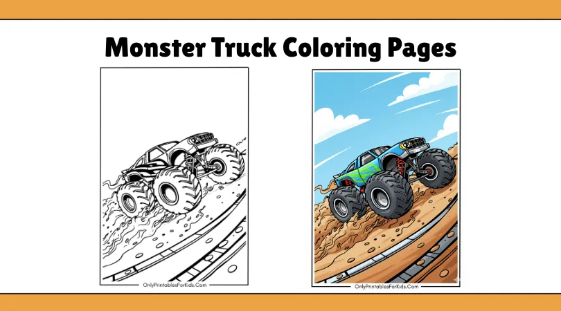Monster Truck Coloring Pages