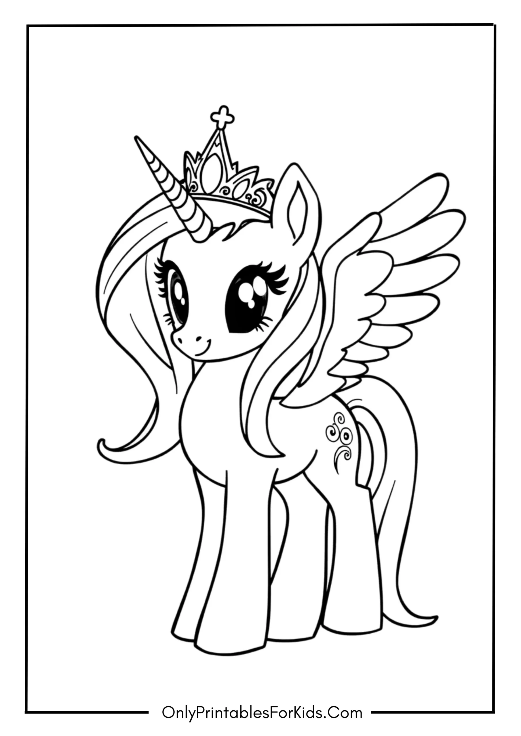 My Little Pony Celestia Coloring Page