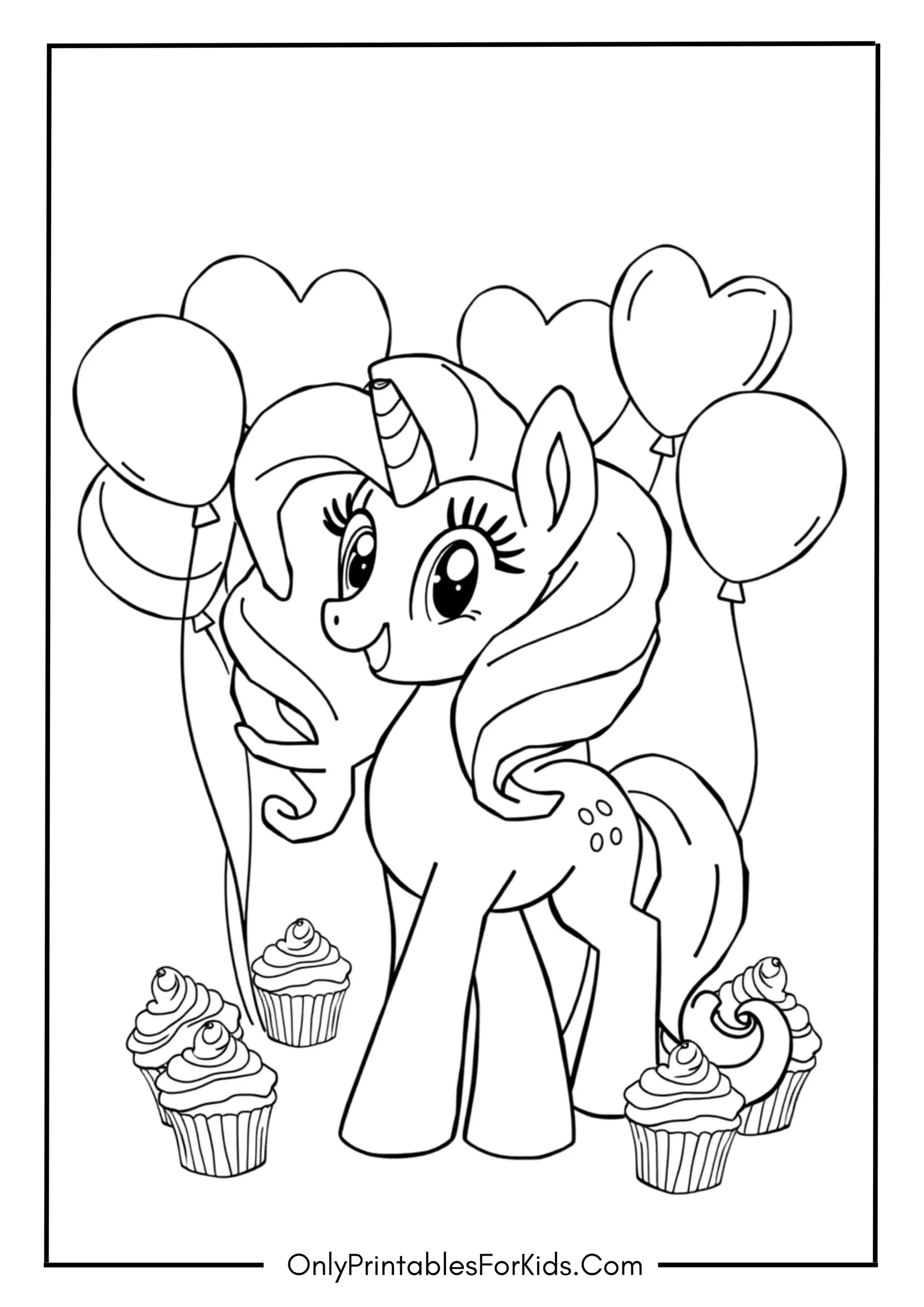 My Little Pony Coloring Page Pinkie Pie