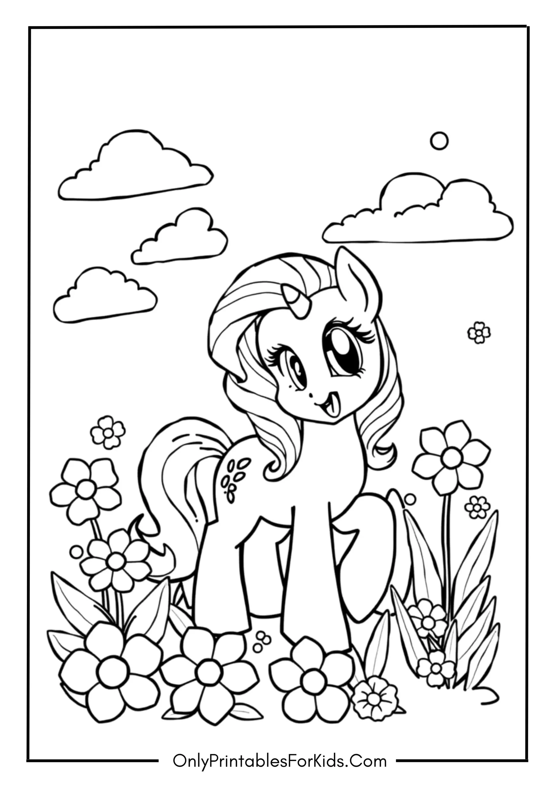 My Little Pony Friendship Blossom Coloring Page