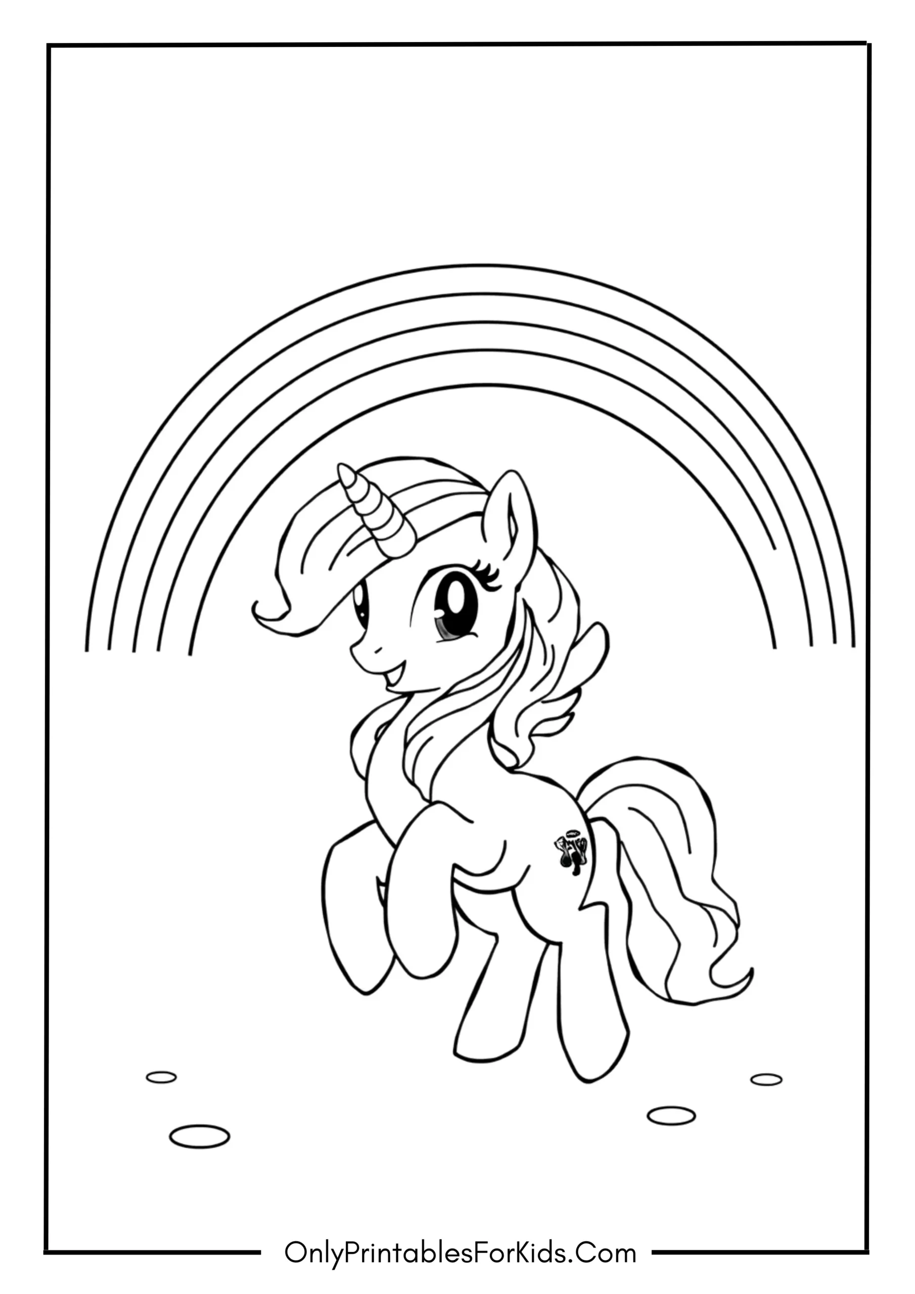 My Little Pony Rainbow Dance Coloring Page