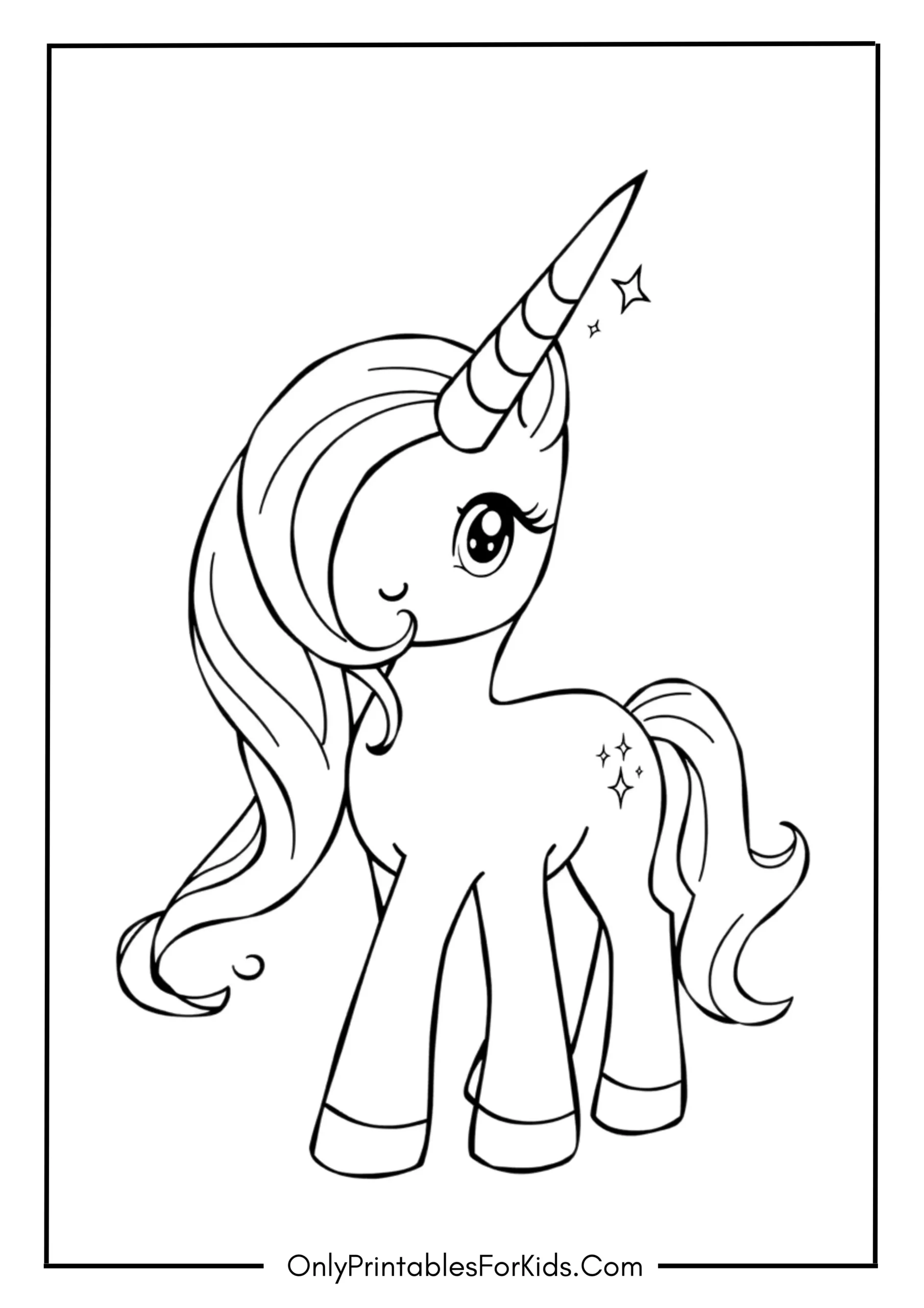 My Little Pony Unicorn Coloring Page