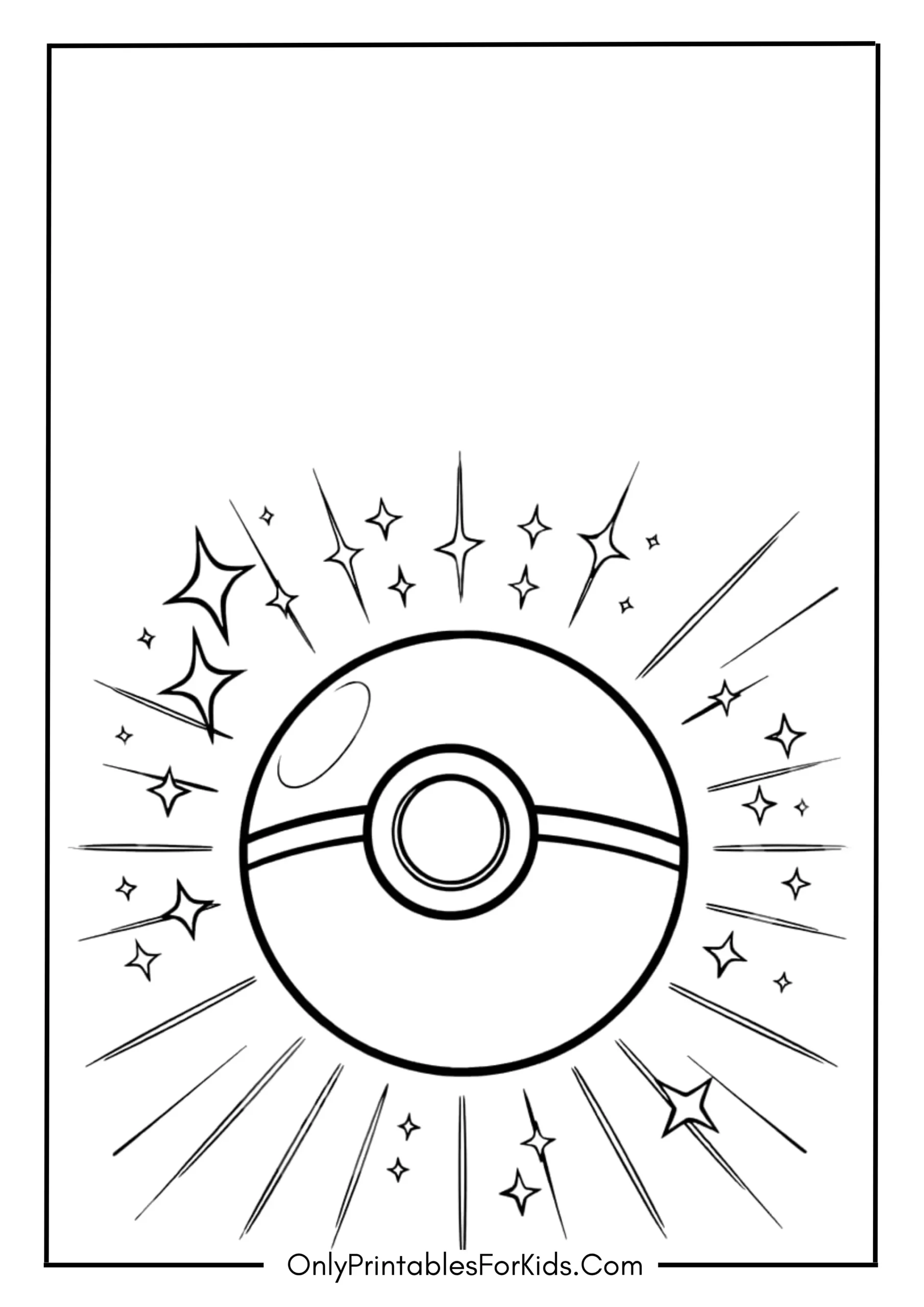 Pokémon Pokéball Coloring Page