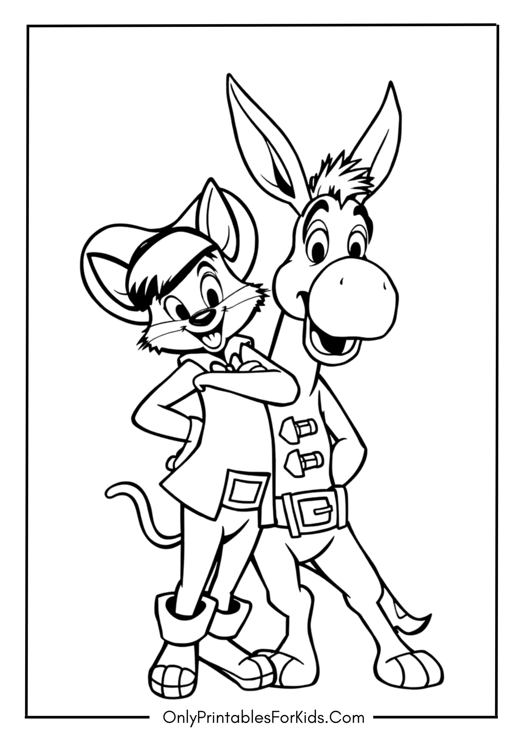 Puss in Boots and Donkey Together