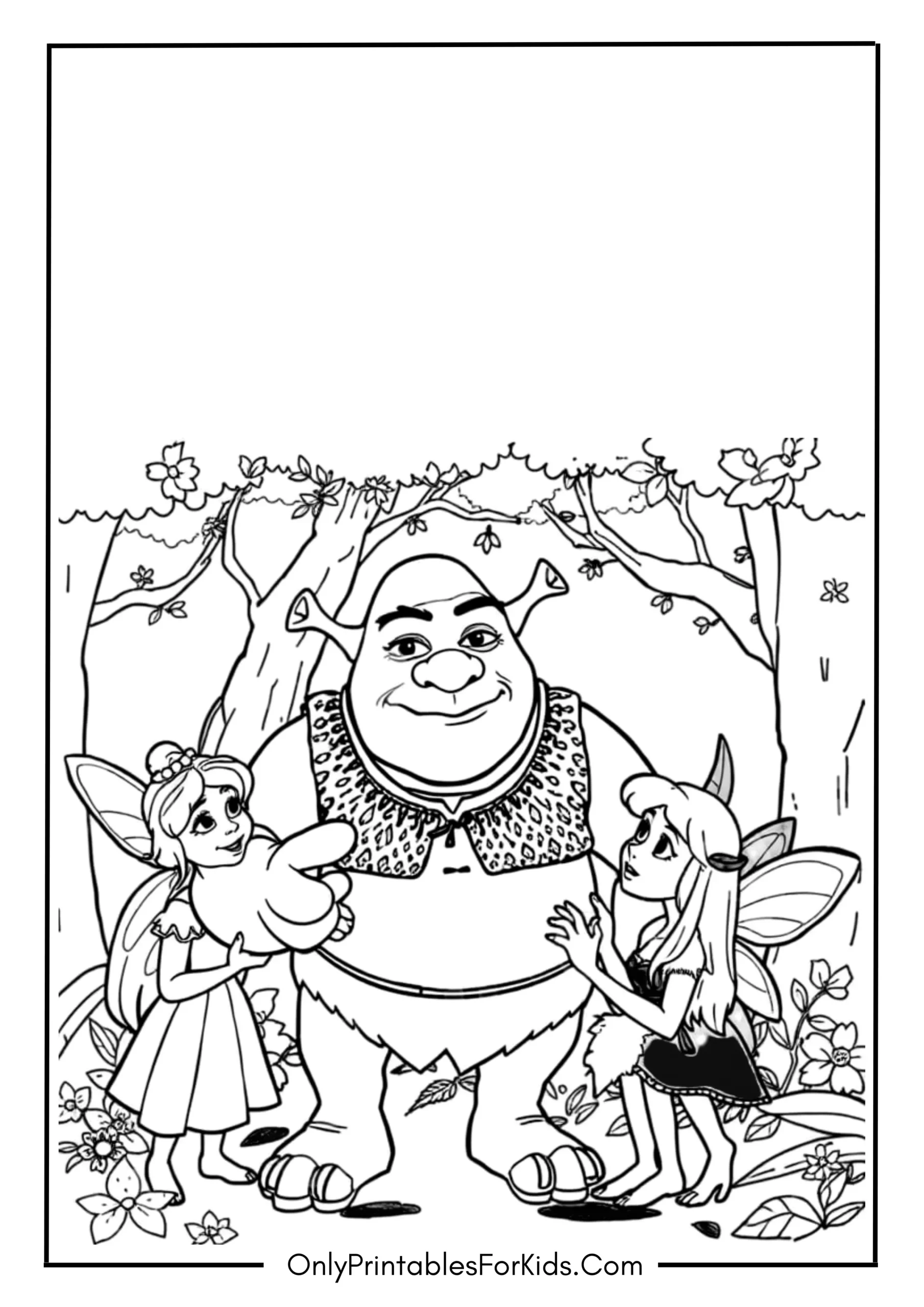 Shrek Helping His Friends