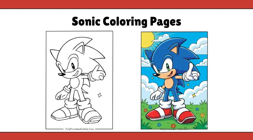 Sonic Coloring Pages