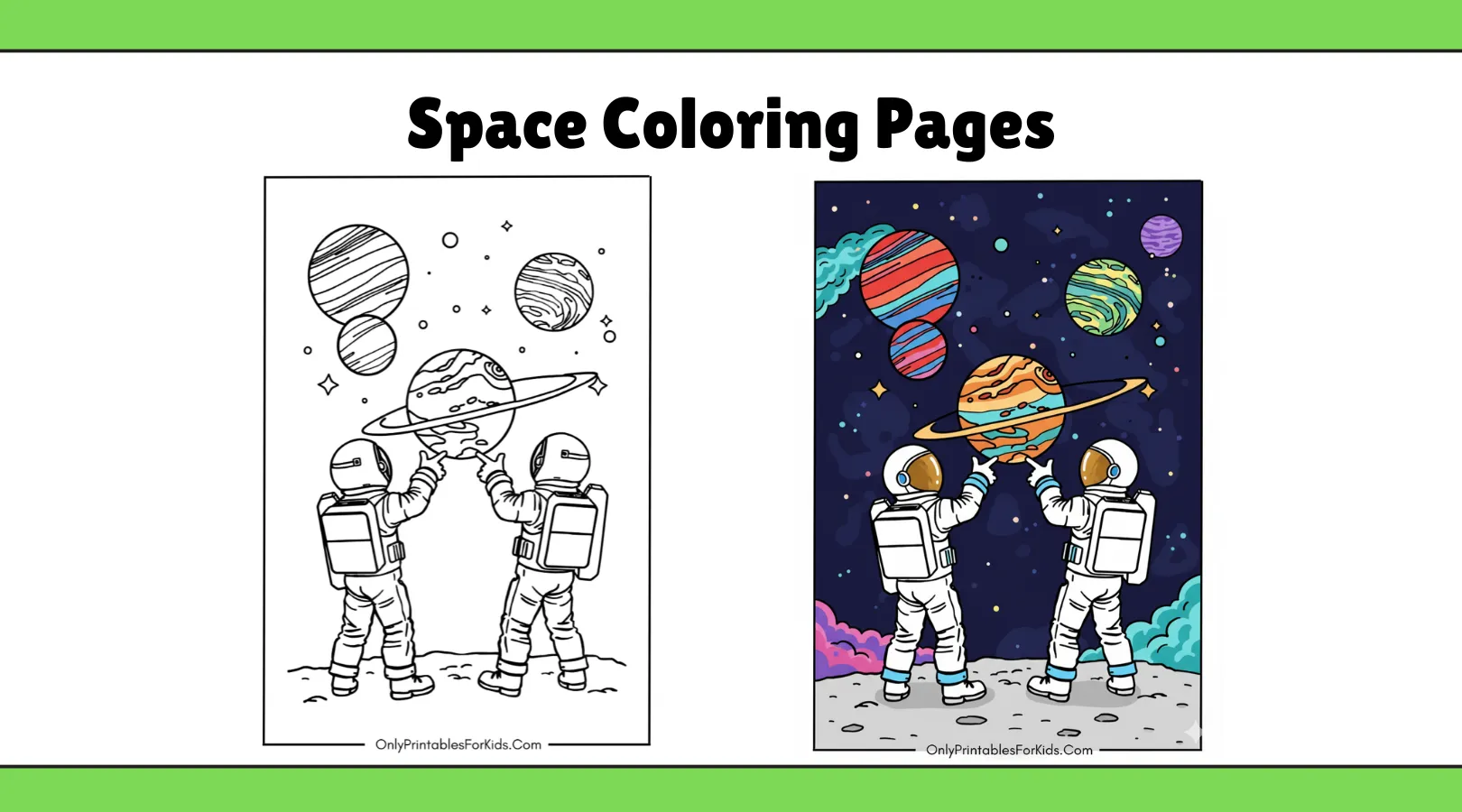 Space Coloring Pages