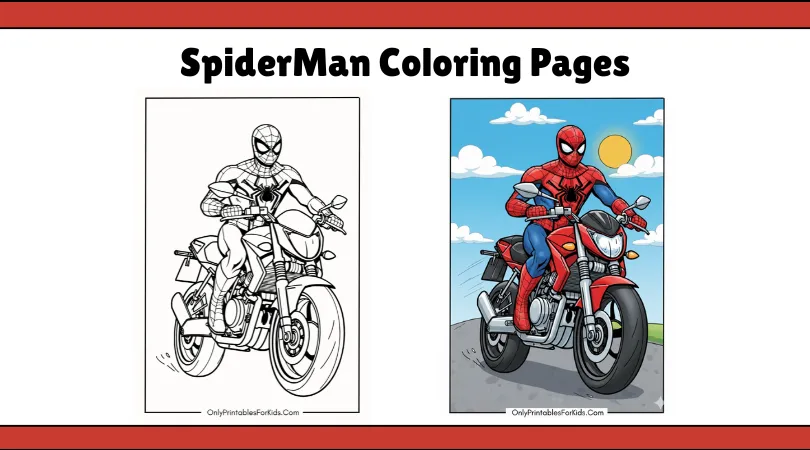 SpiderMan Coloring Pages