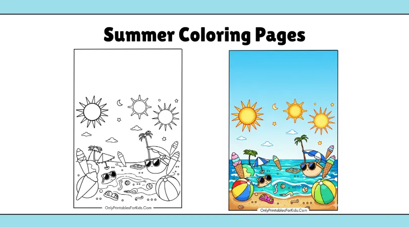 Summer Coloring Pages