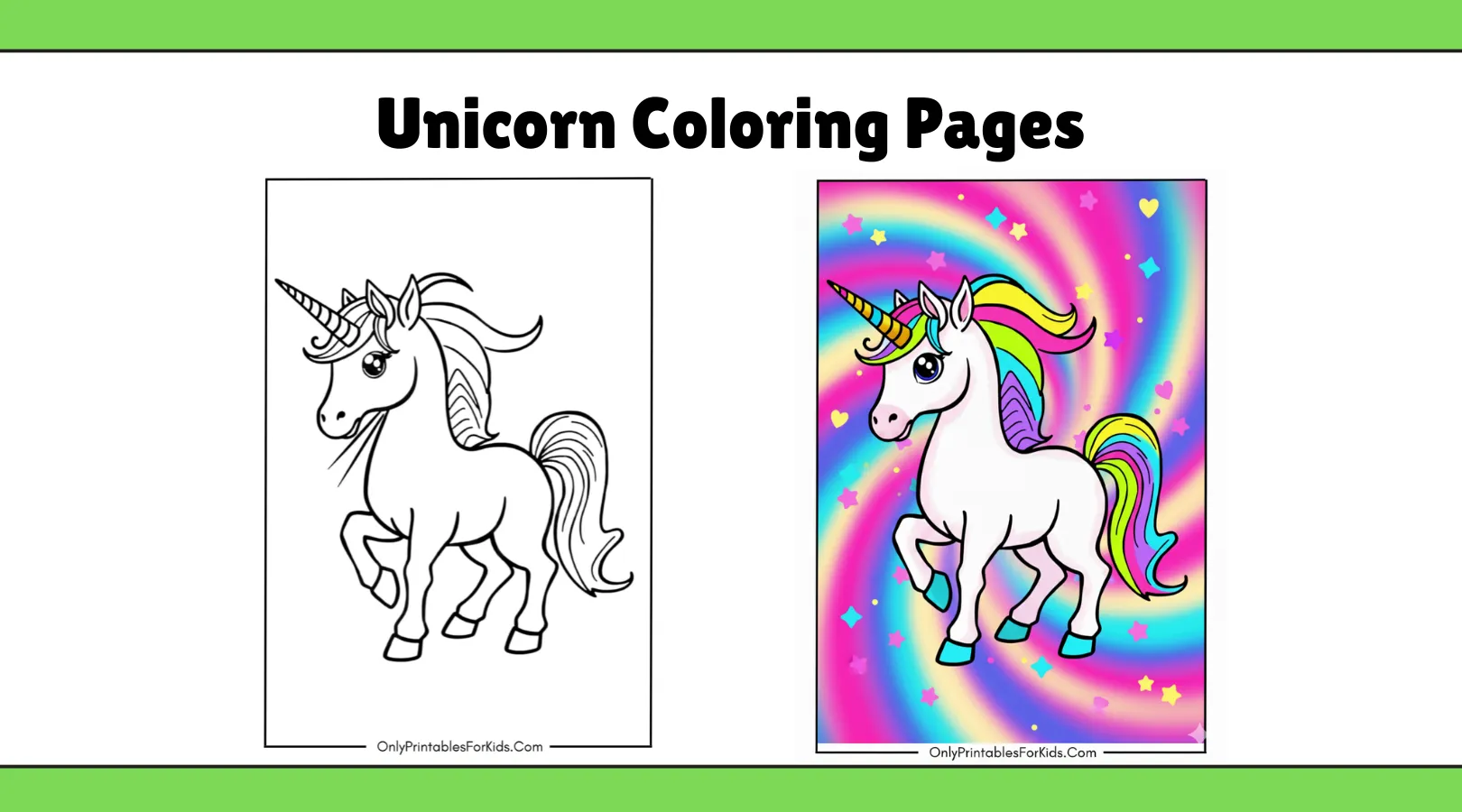 Unicorn Coloring Pages 1