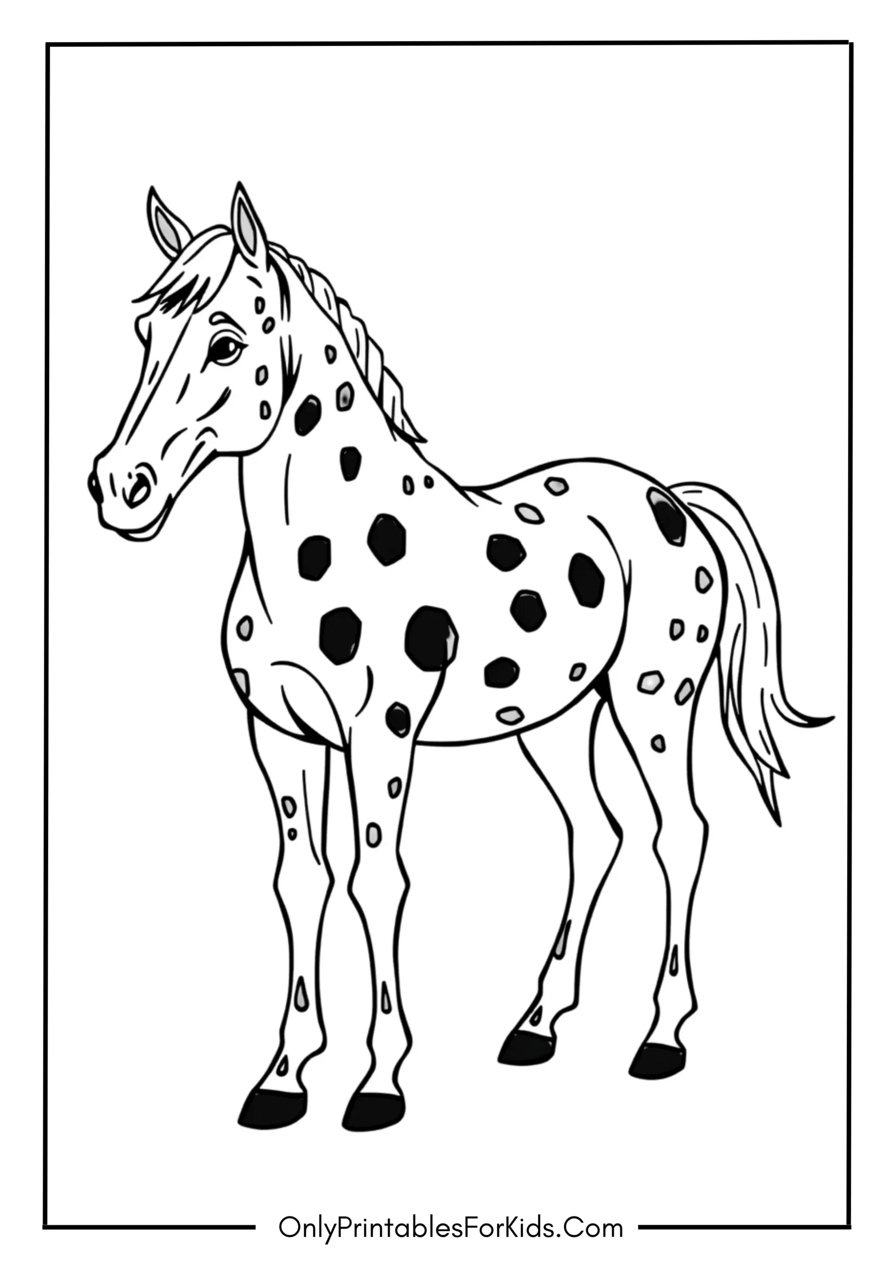 Appaloosa Horse with Unique Spots