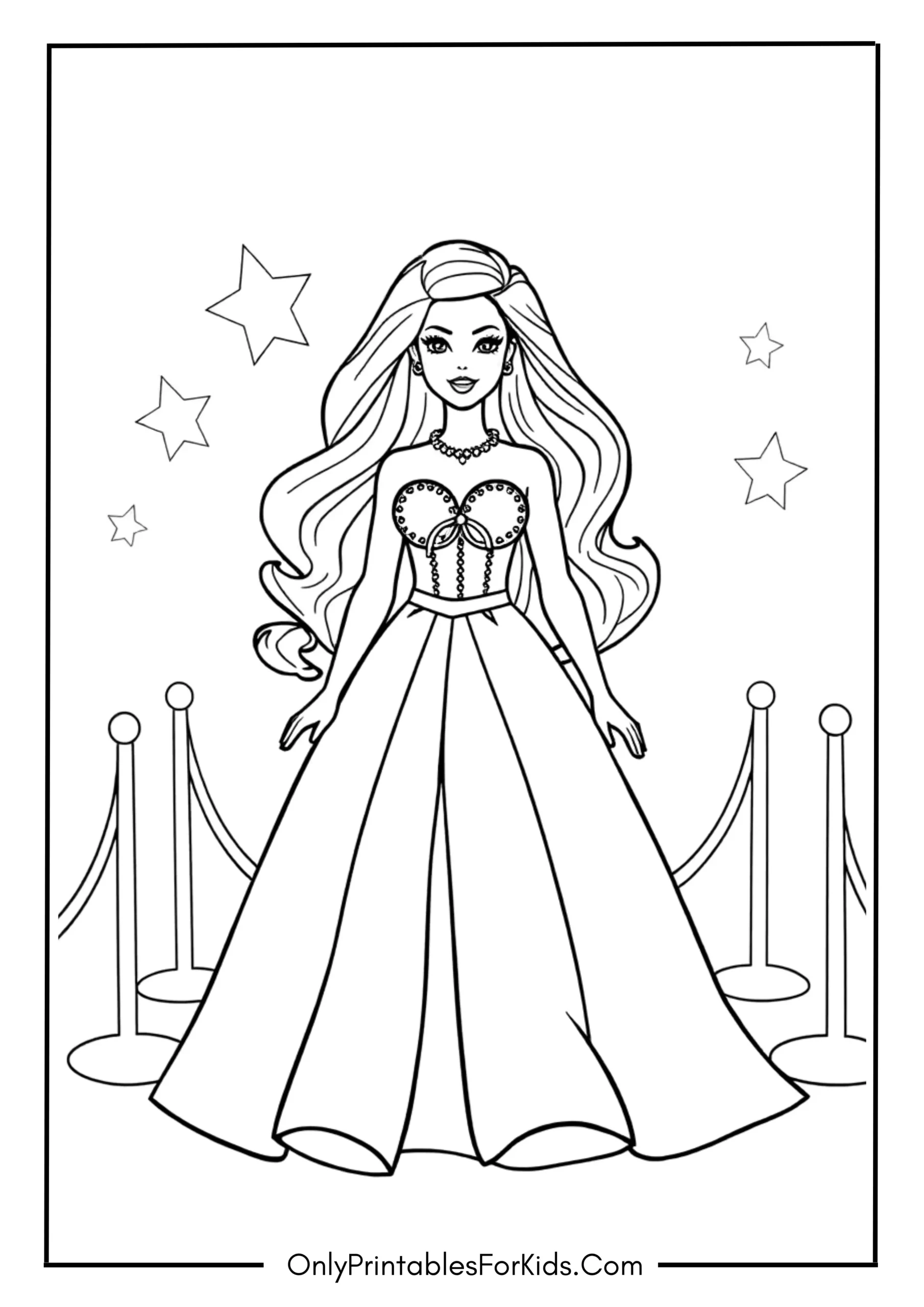 Barbie Movie Coloring Page