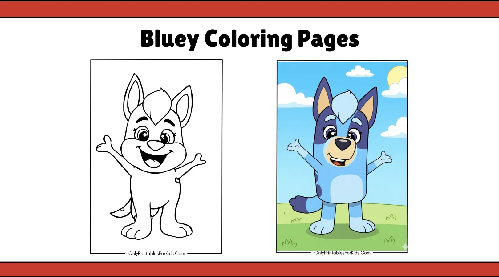 Bluey Coloring Pages