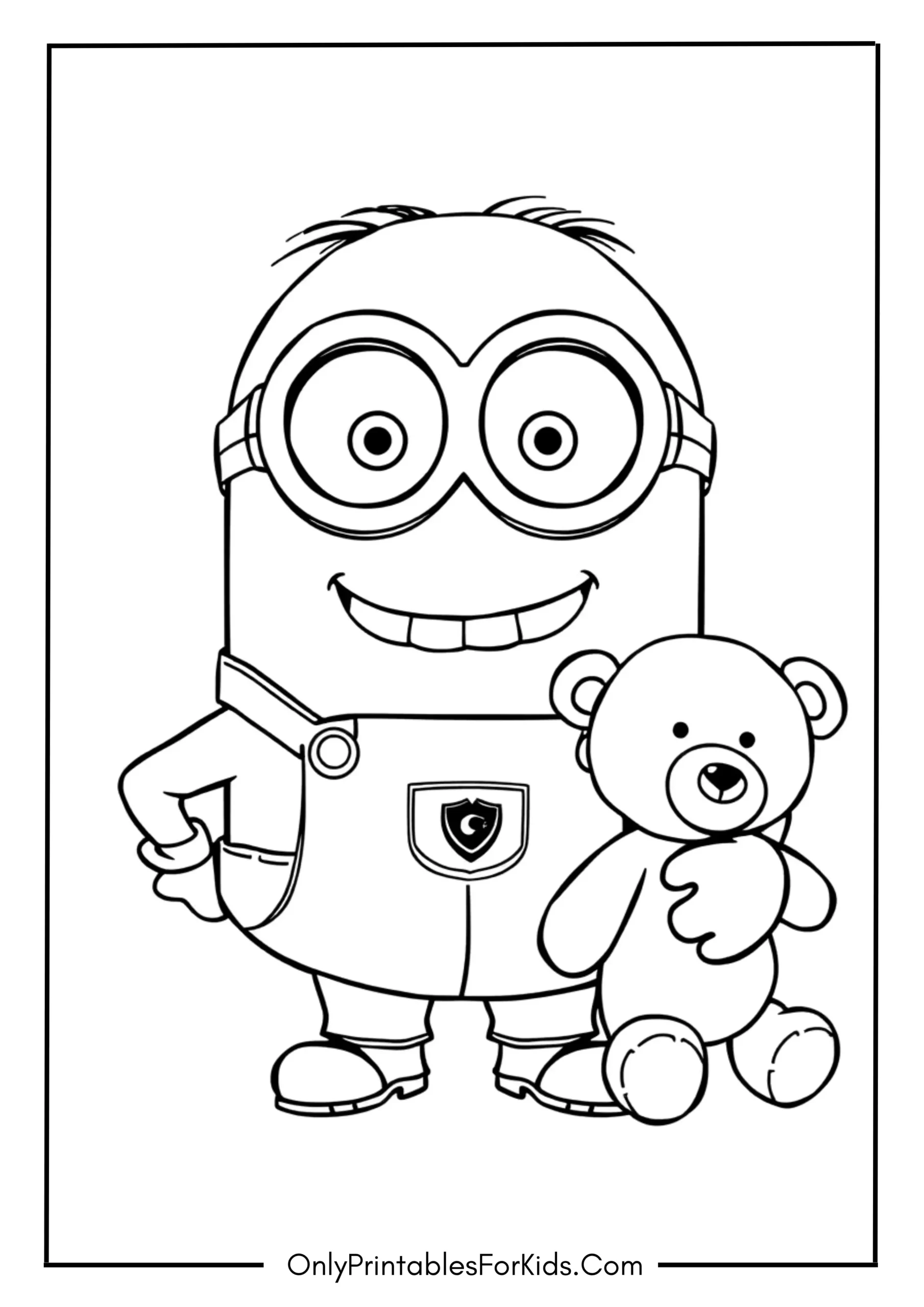 Bob the Minion Coloring Page