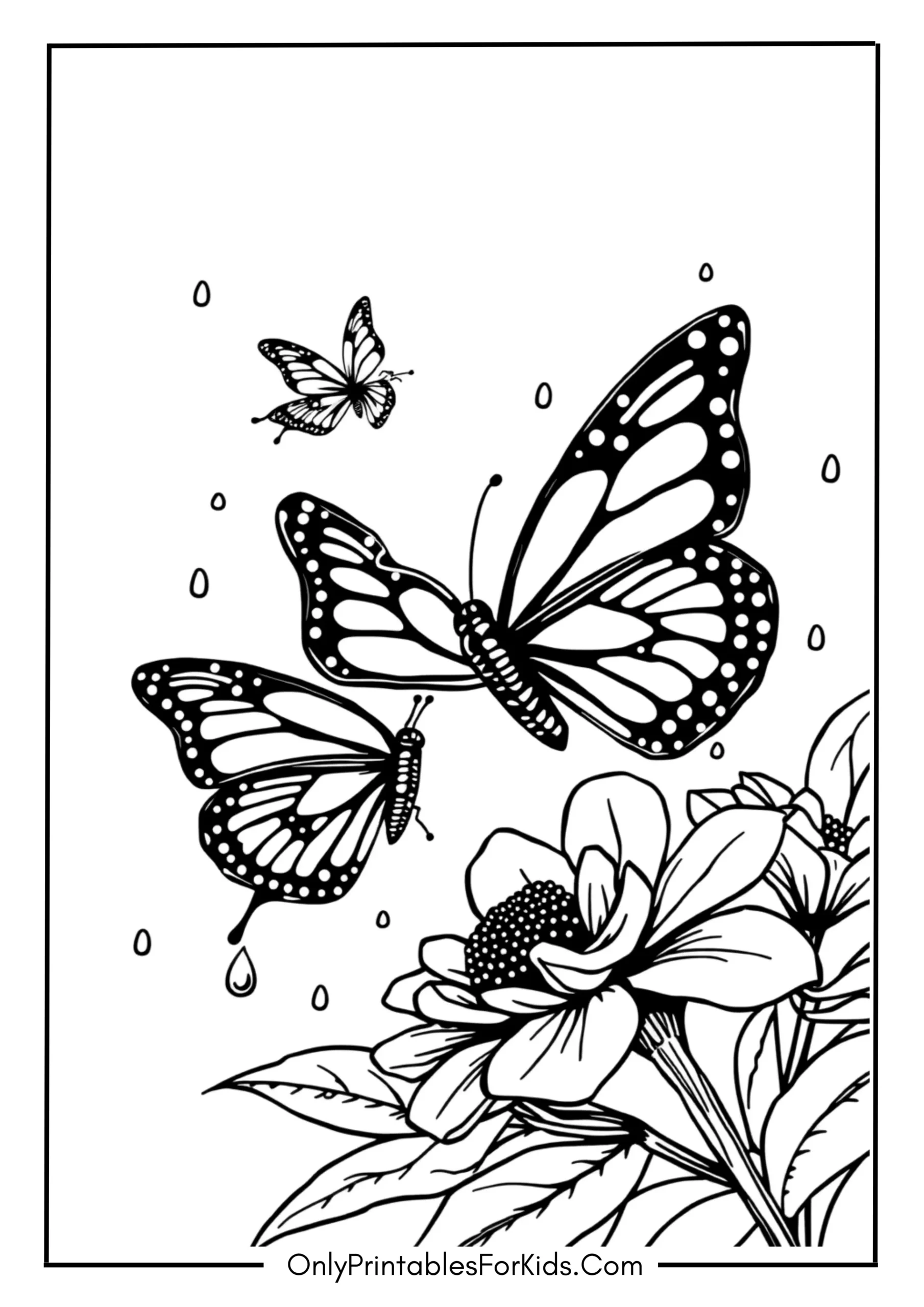 Butterflies Dancing After the Rain