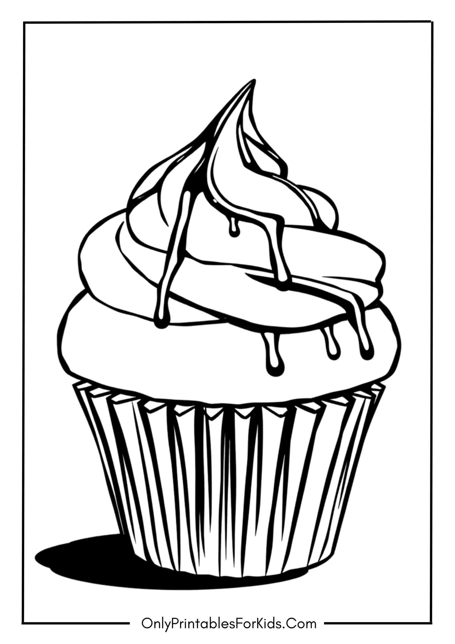 Chocolate Drizzle Cupcake