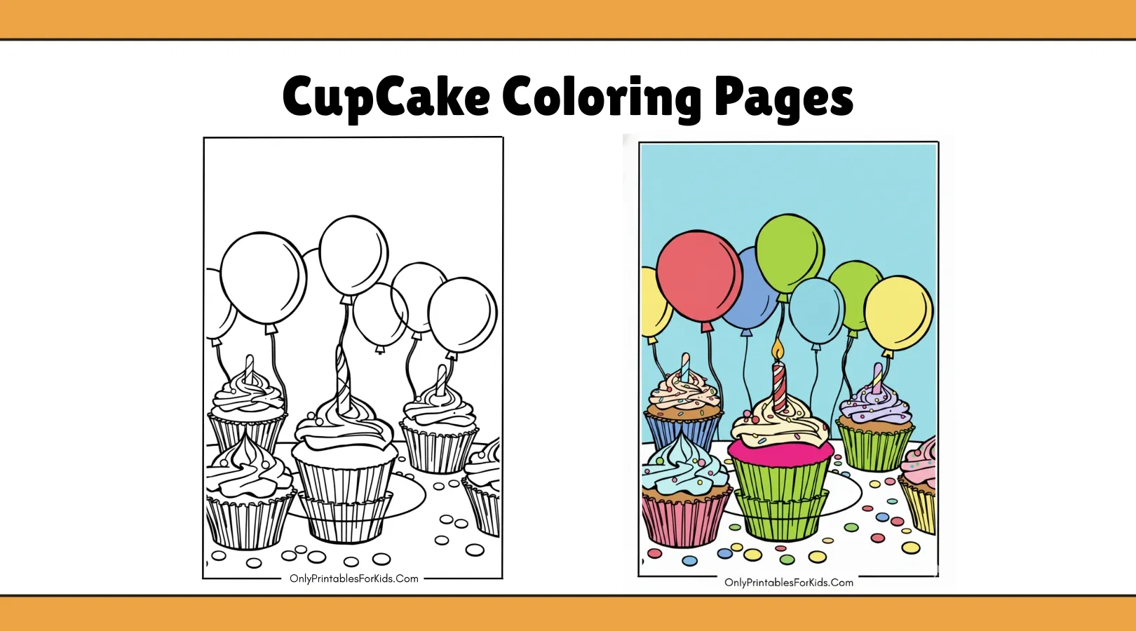 Adorable Cupcake Coloring Pages – Free to Download