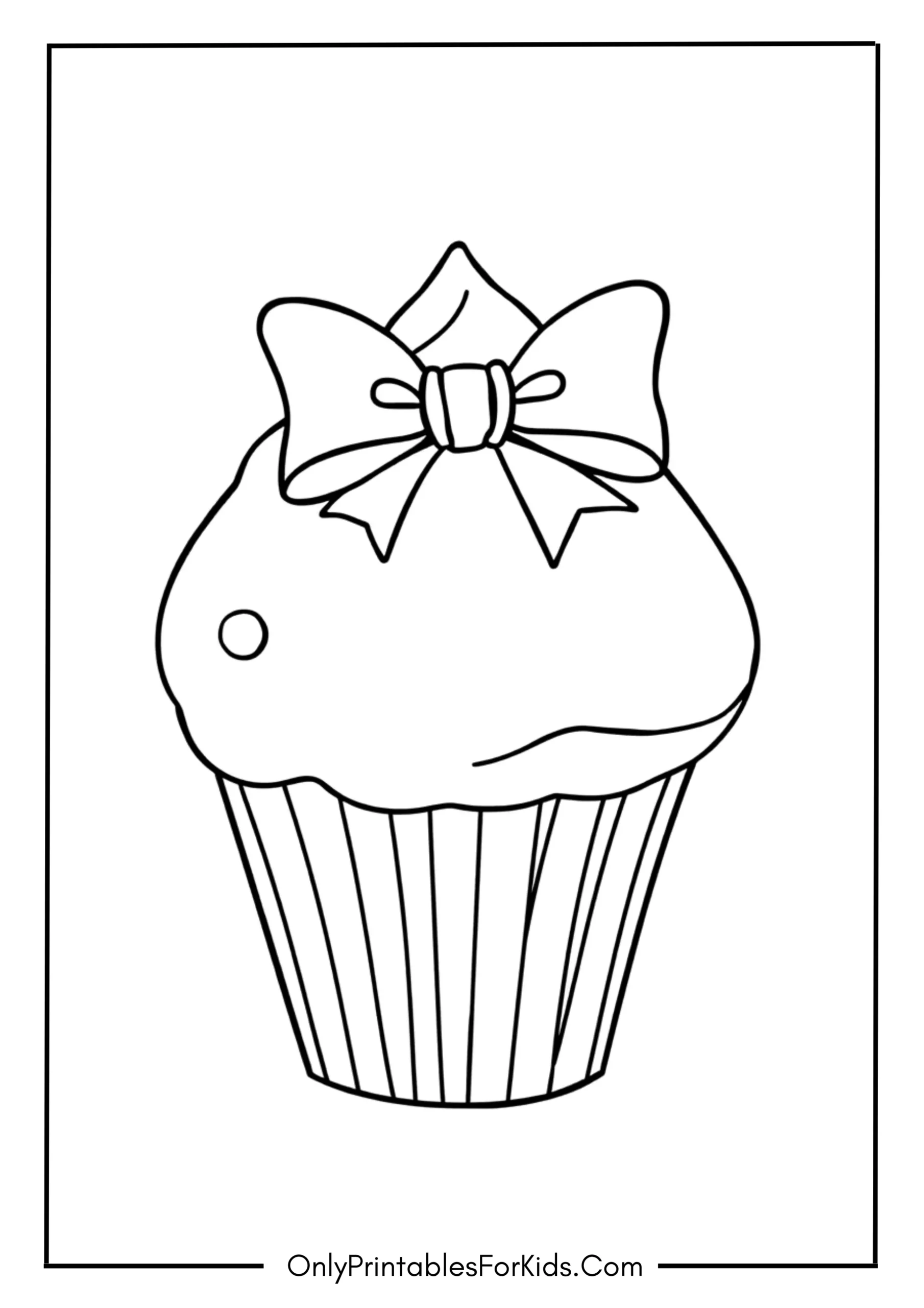 Cupcake with a Bow