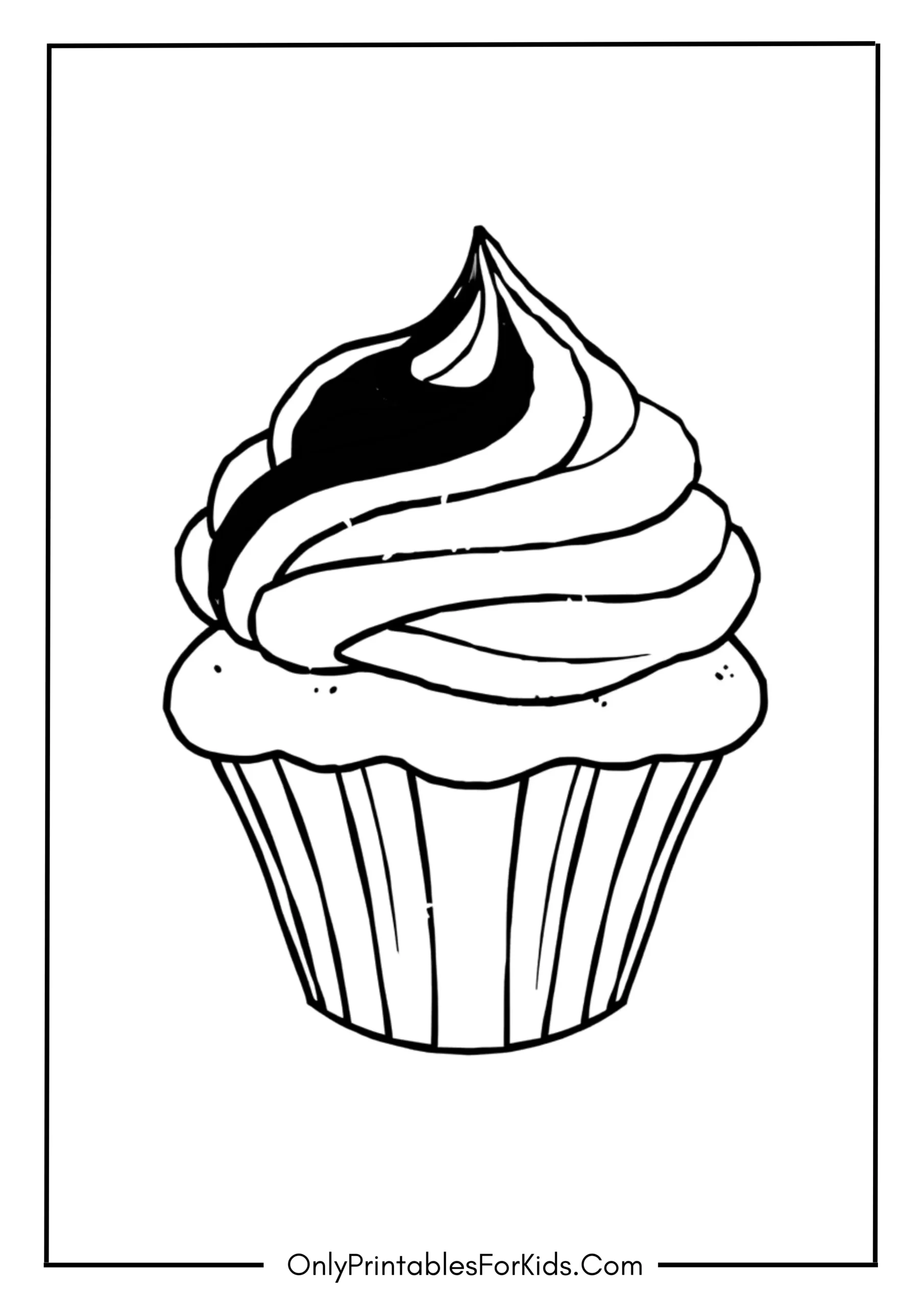 Cute Rainbow Cupcake