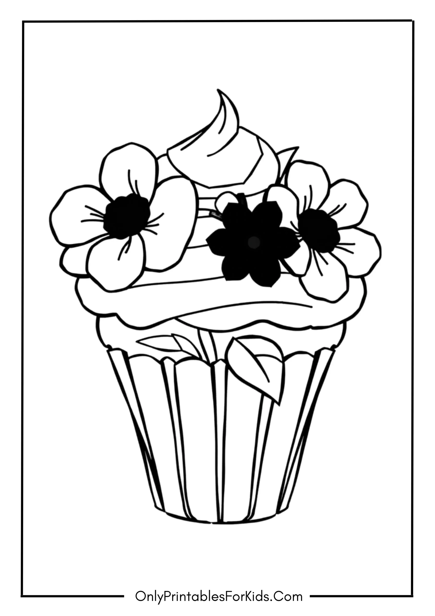 Flower Cupcake Design