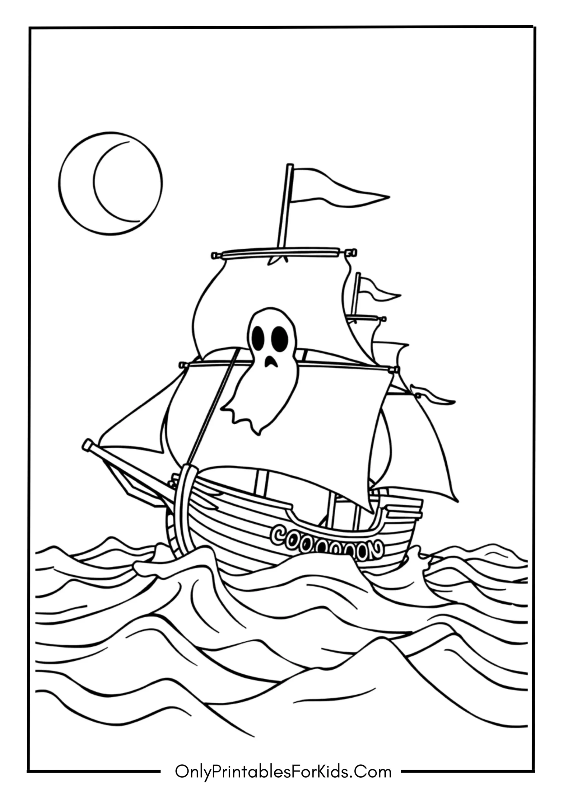 Flying Dutchman Coloring Page