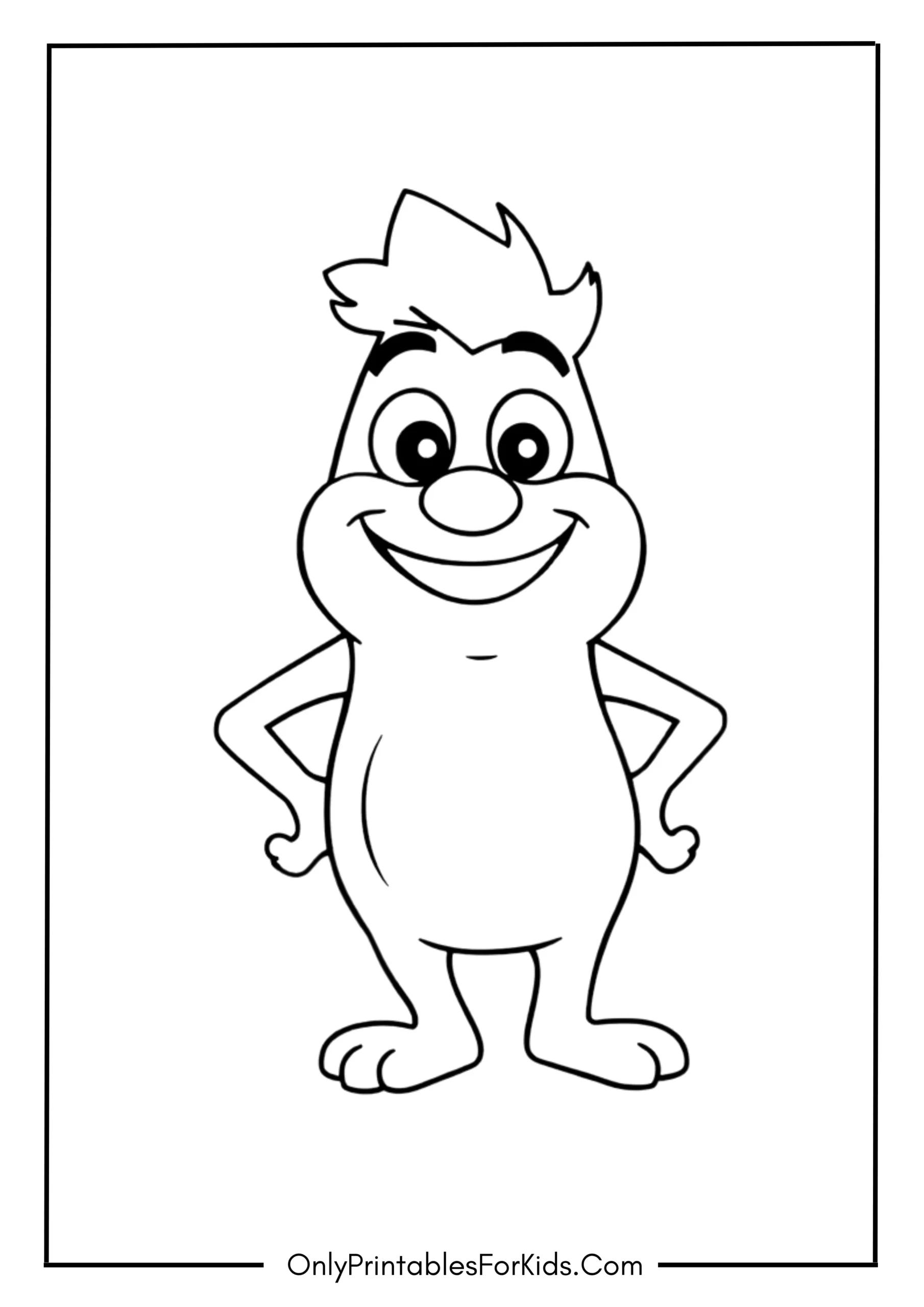 Gruber From Bluey Coloring Page