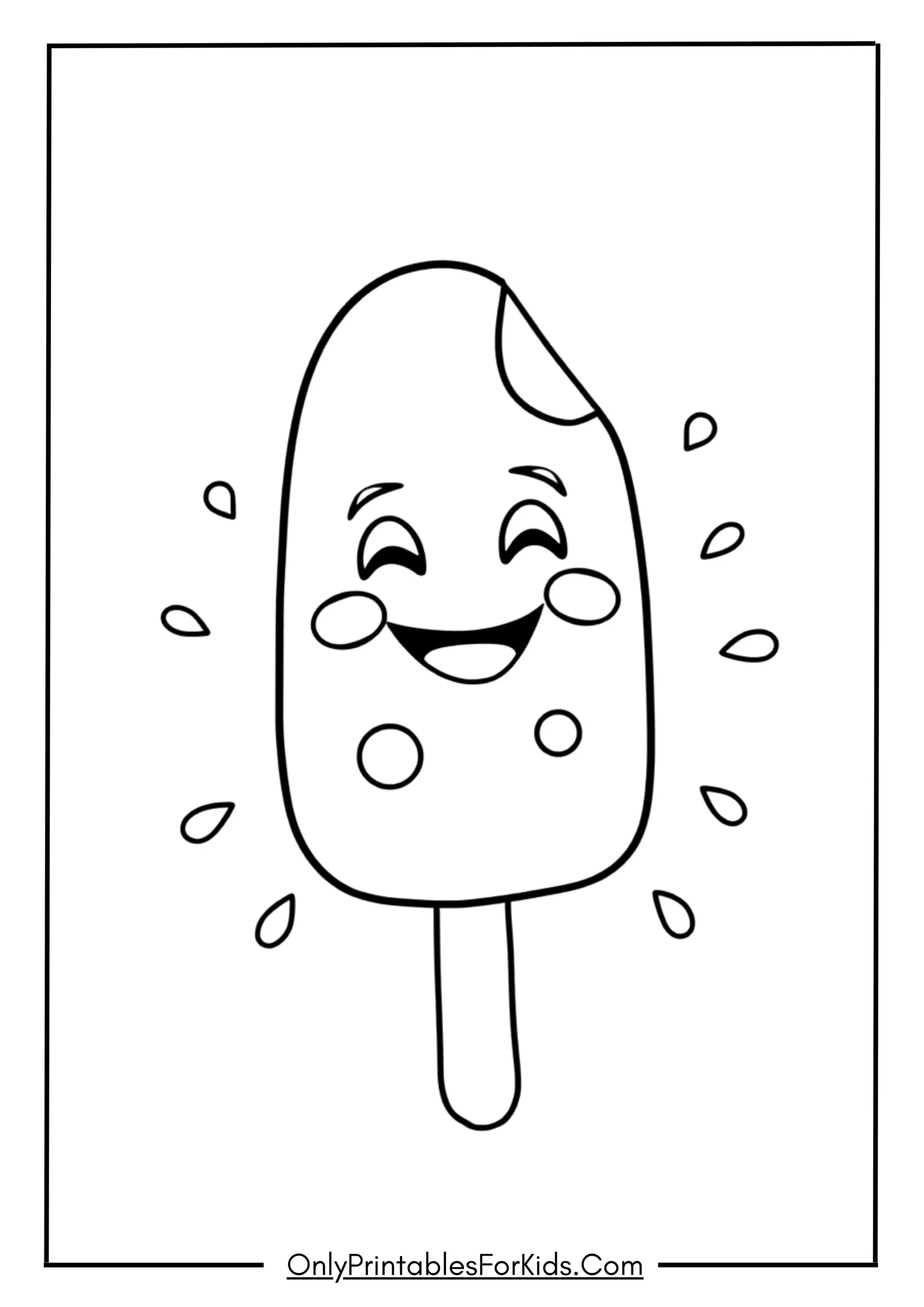Happy Face Fruit Popsicle