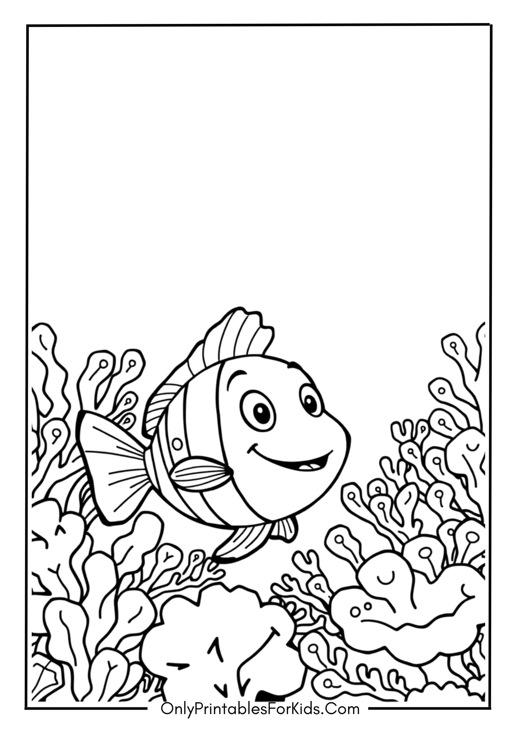 Joyful Fish Among Coral Clusters