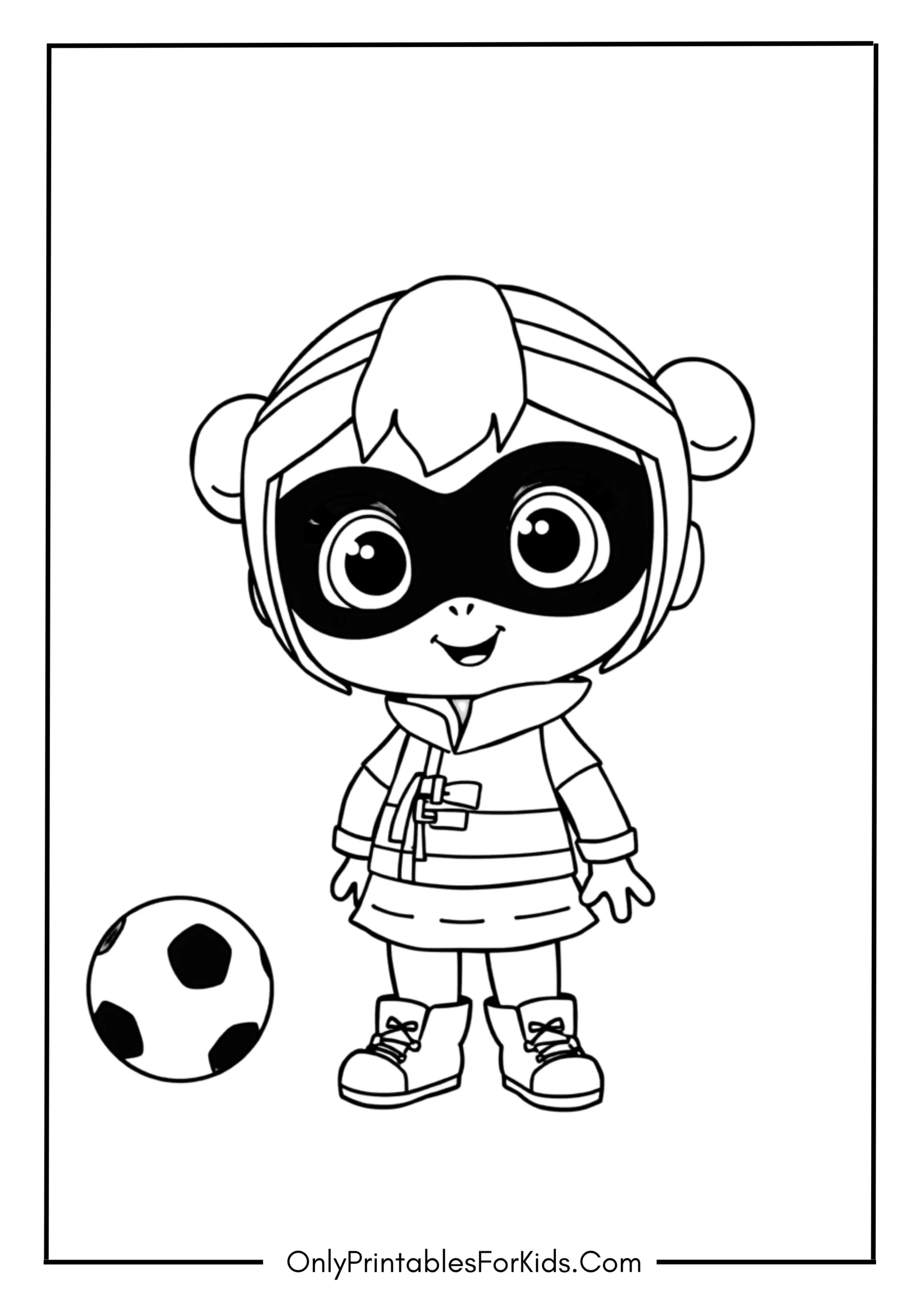 Judo From Bluey Coloring Page