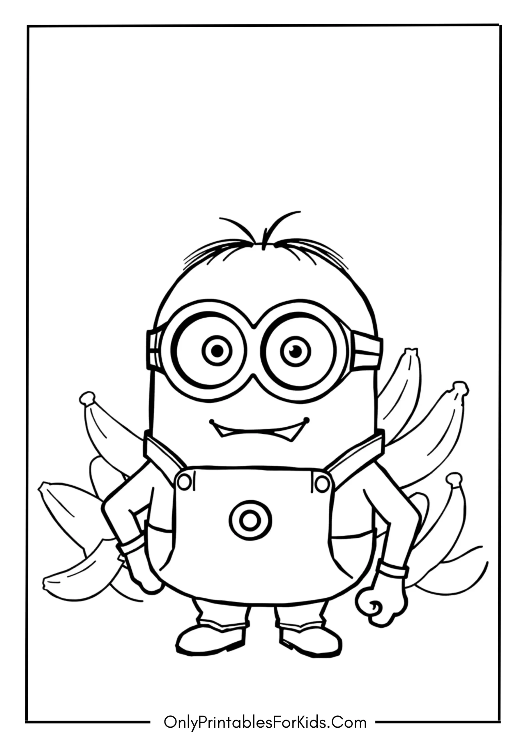 Kevin the Minion Coloring Page
