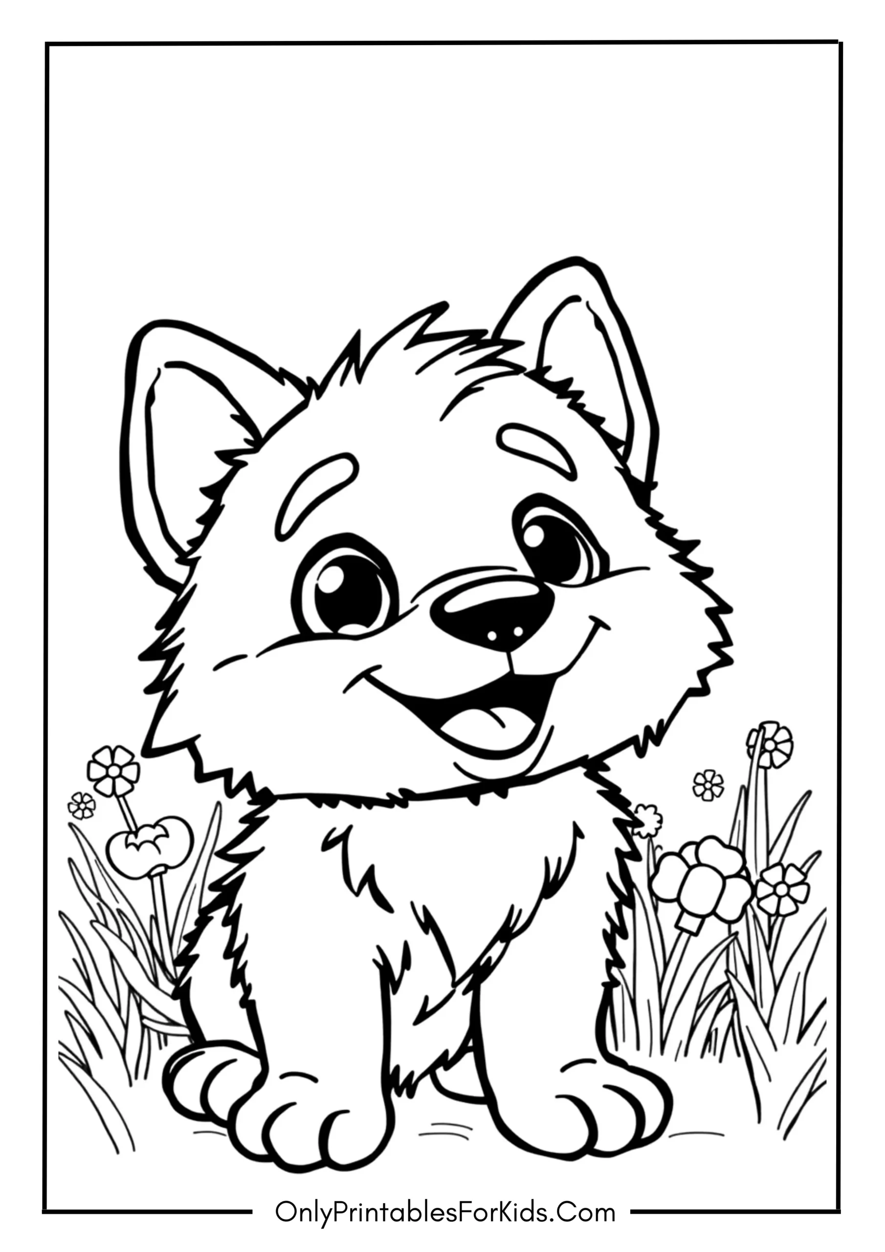 Lucky From Bluey Coloring Page
