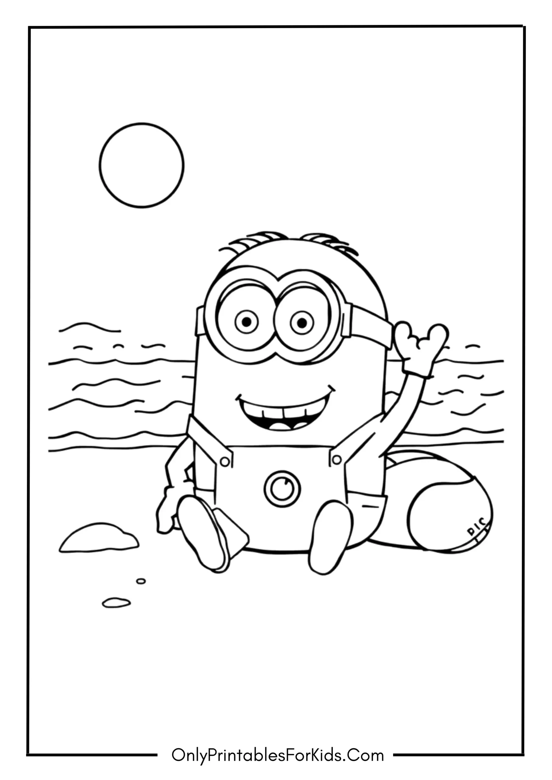 Minion on the Beach