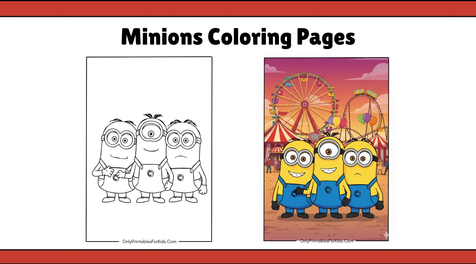 Minions Coloring Pages